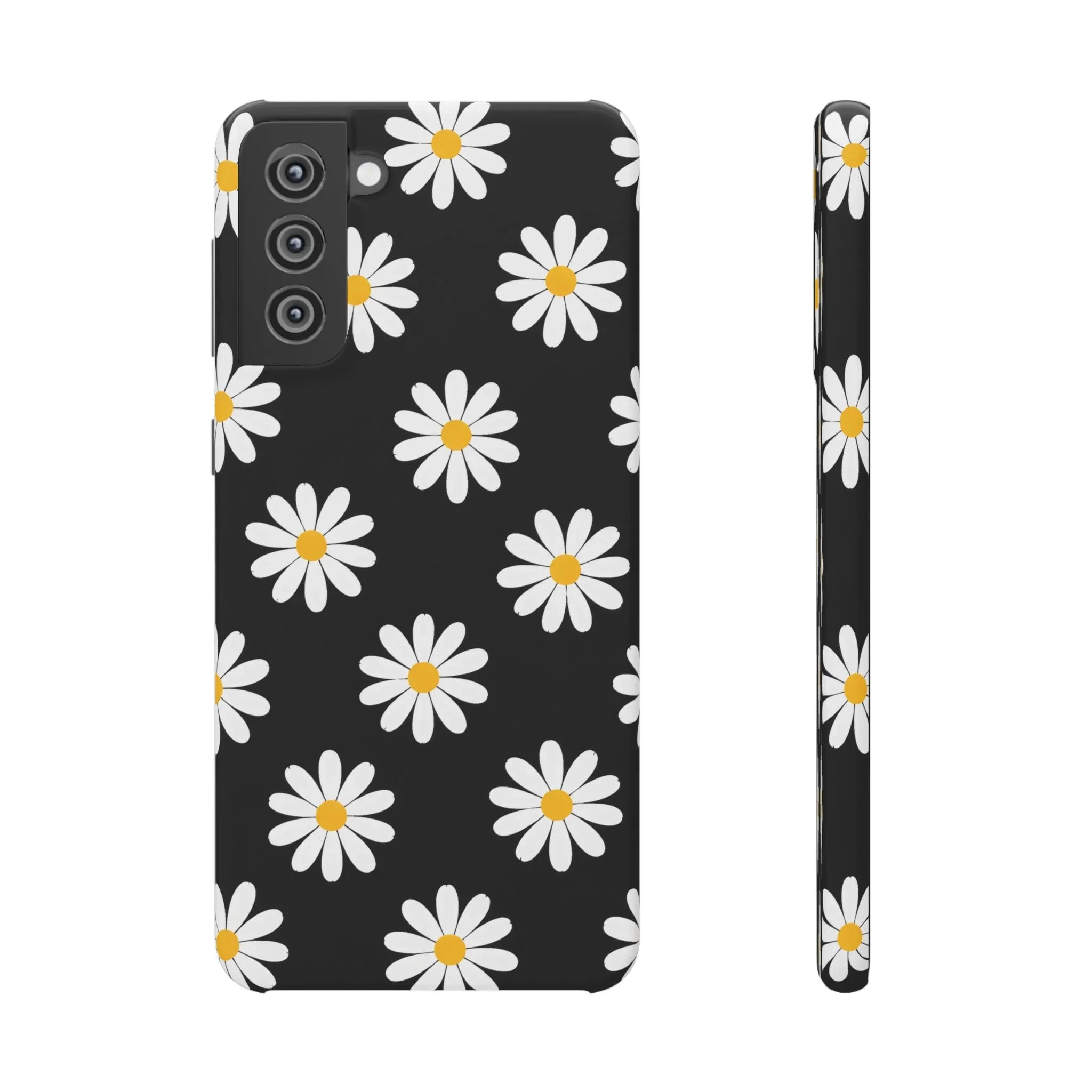 Daisy Charm Phone Case for iPhone 11-17 and Galaxy S20-S25 - KARARMDESIGN