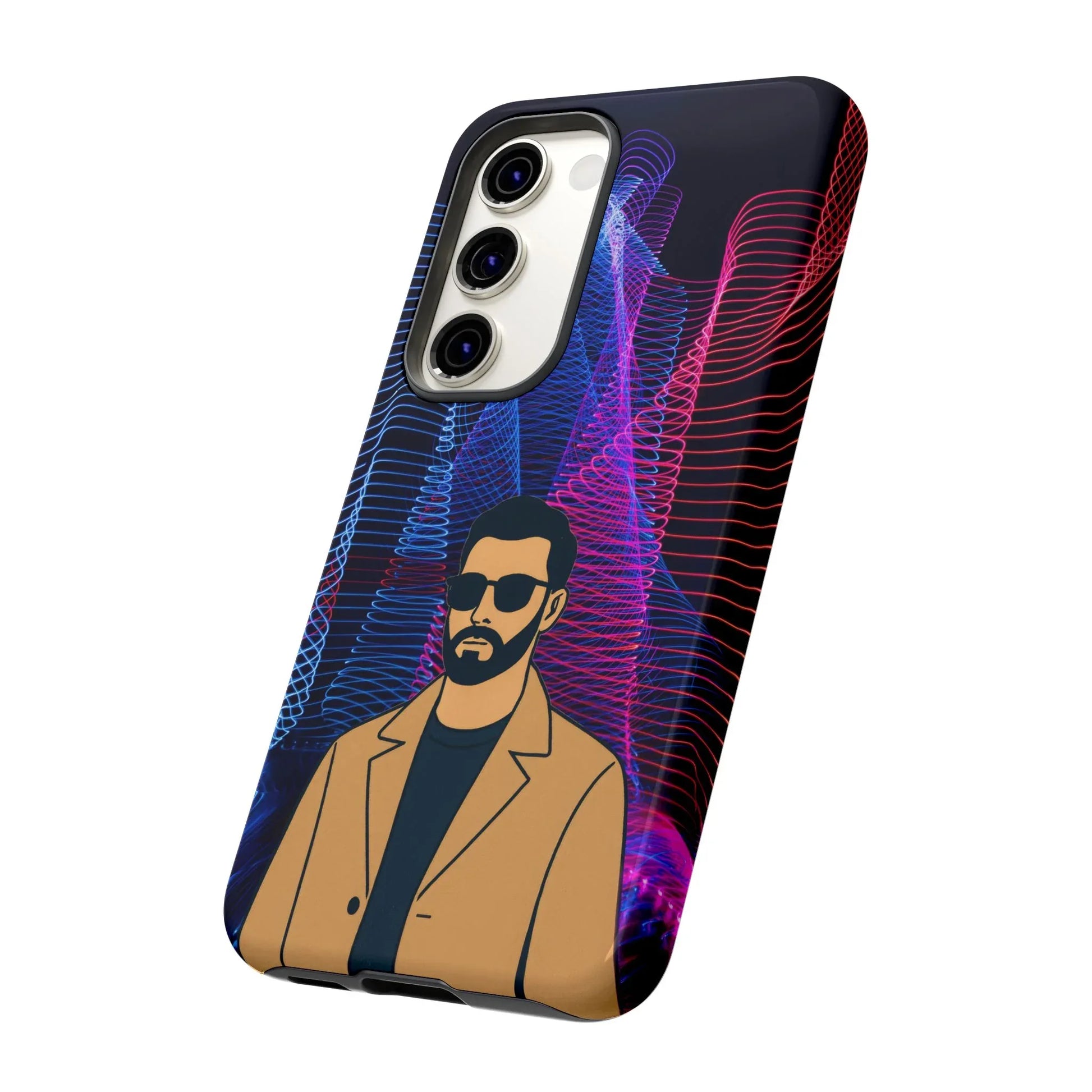 Bearded Style Phone Case for iPhone 11-17 and Galaxy S20-S25 - KARARMDESIGN