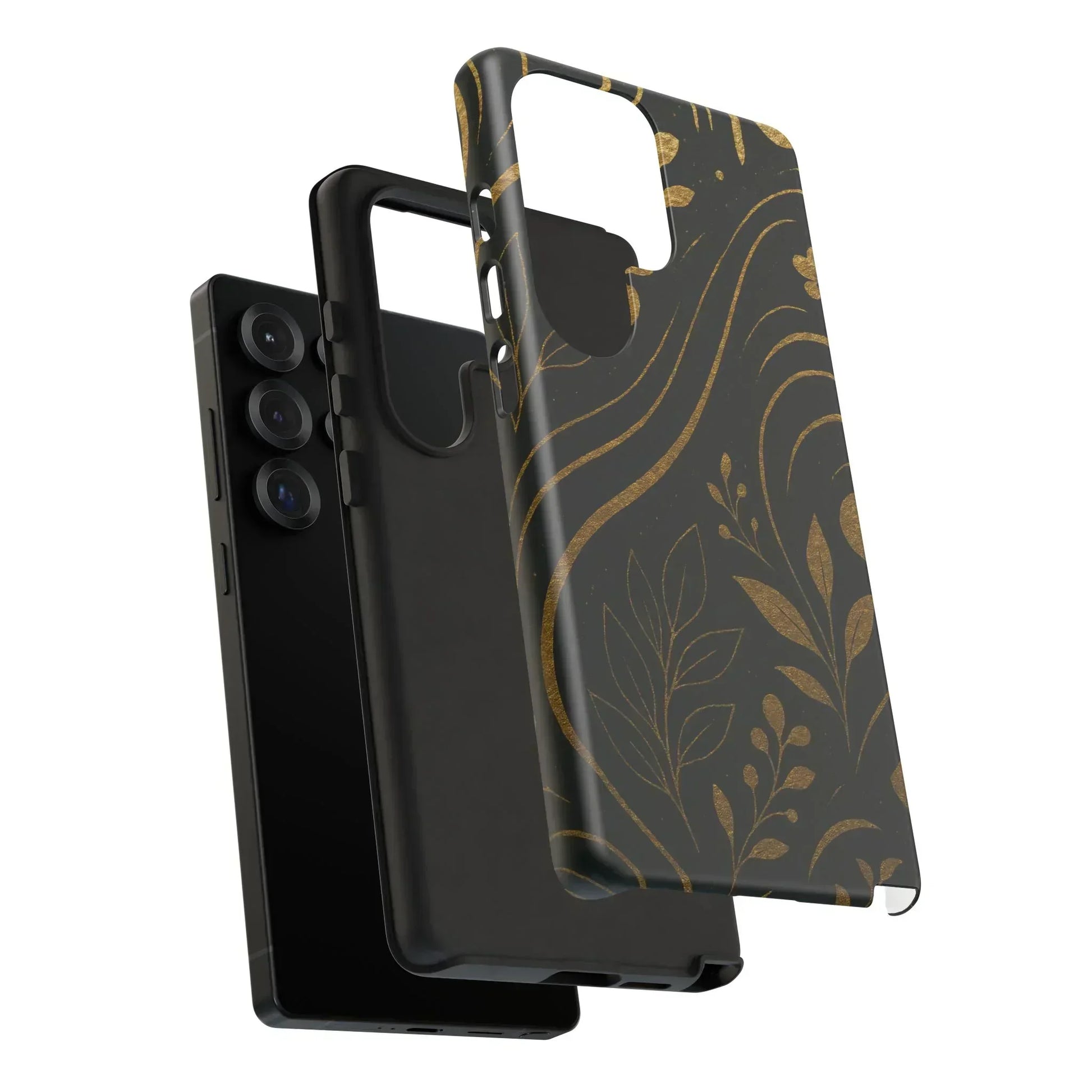 Foil Frenzy Abstract Gold Pattern Phone Case for Samsung Galaxy and Google Pixel - KarArmDesign