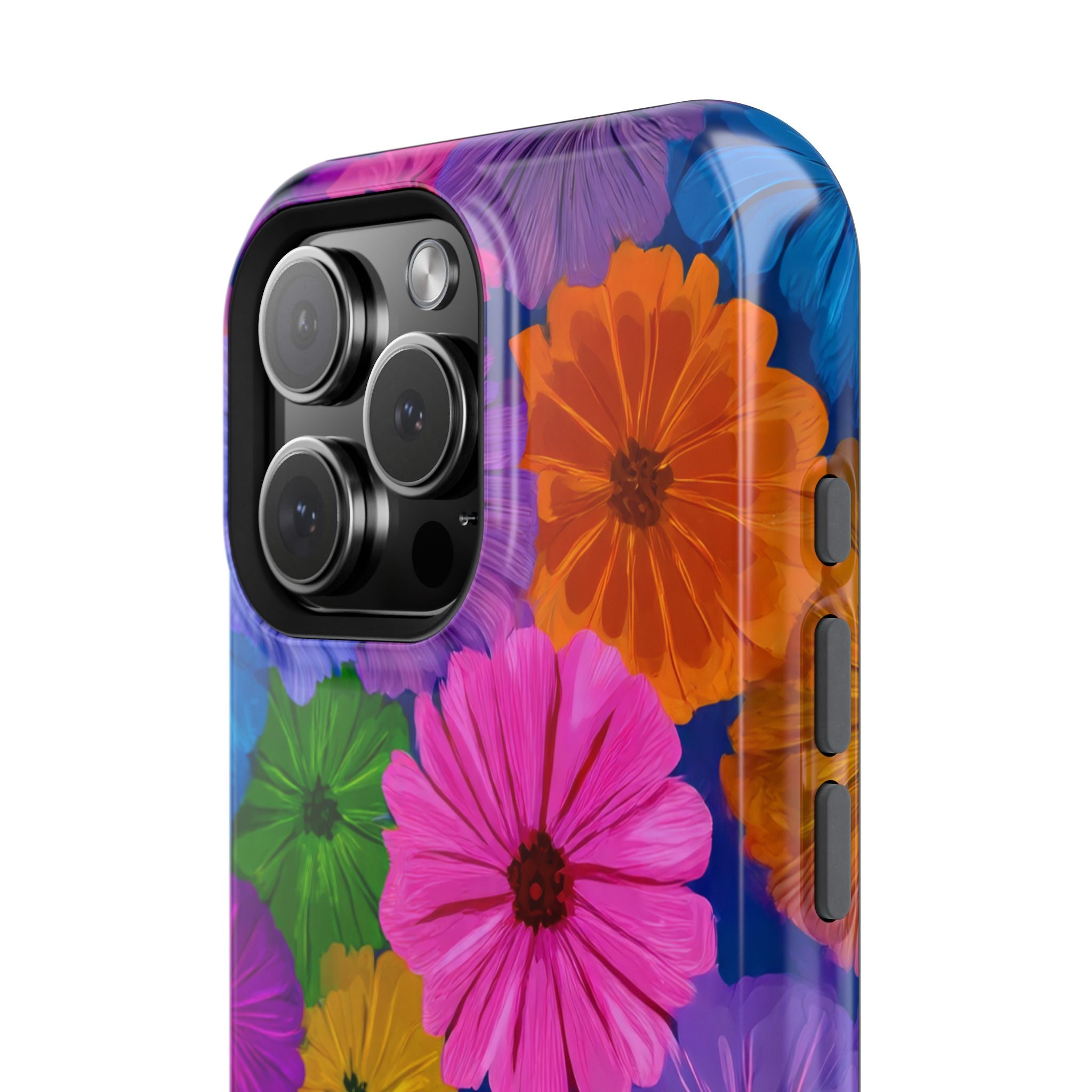 Bloom Pattern Phone Case for iPhone 11-17 and Galaxy S21-S22 Models - KARARMDESIGN