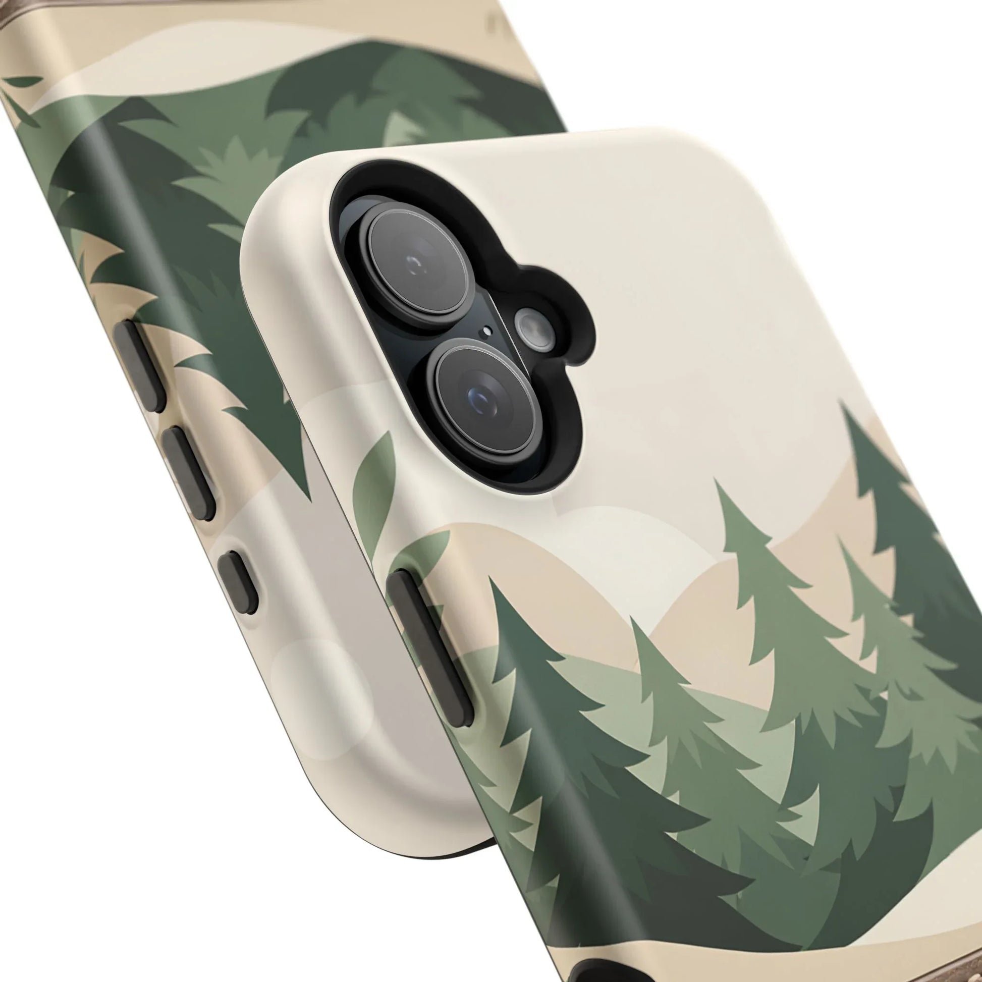 Forest Leather Phone Case for iPhone 11-17 and Galaxy S21-S25 - KARARMDESIGN