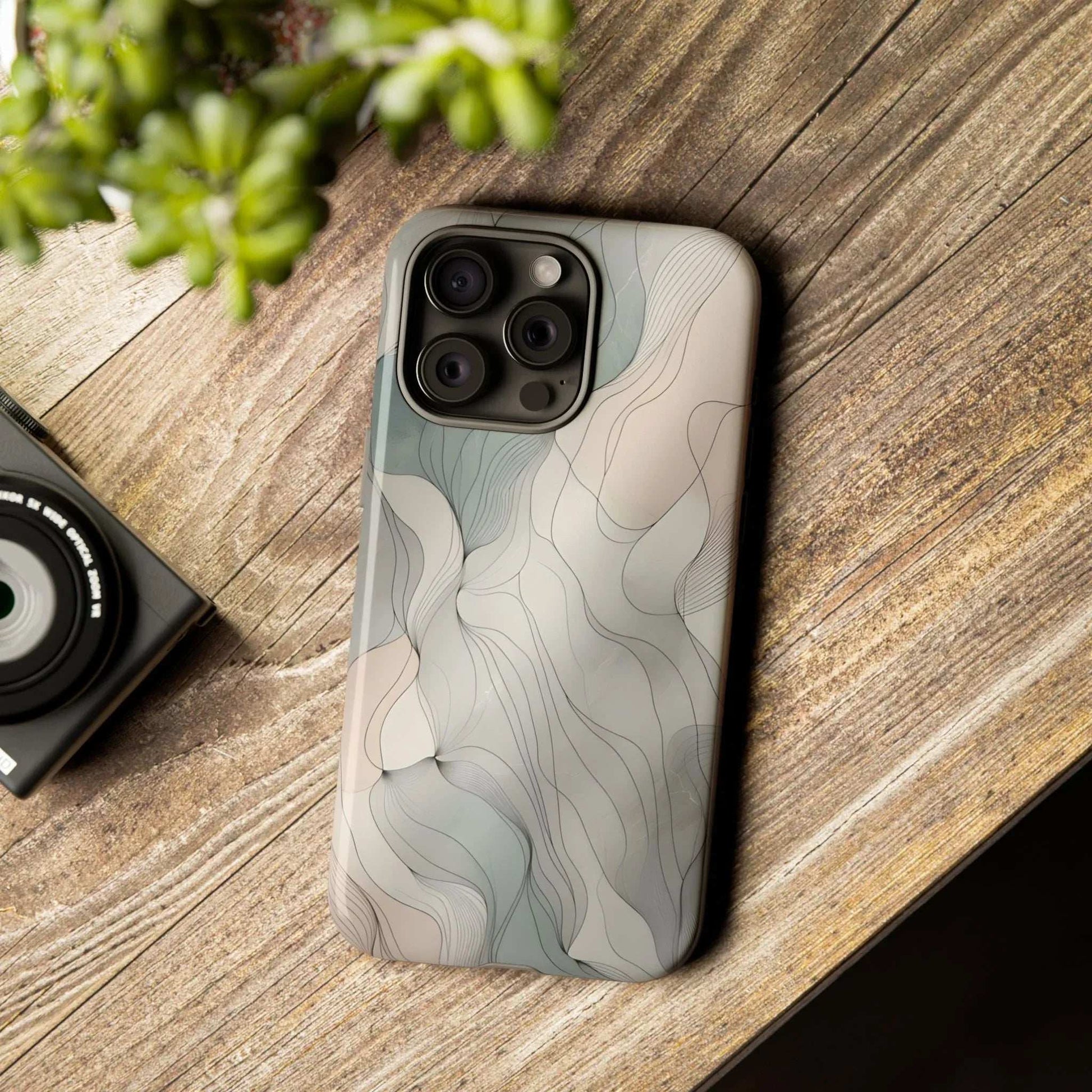 Pastel Wave Phone Case – Minimalist Design for iPhone & Pixel - KARARMDESIGN