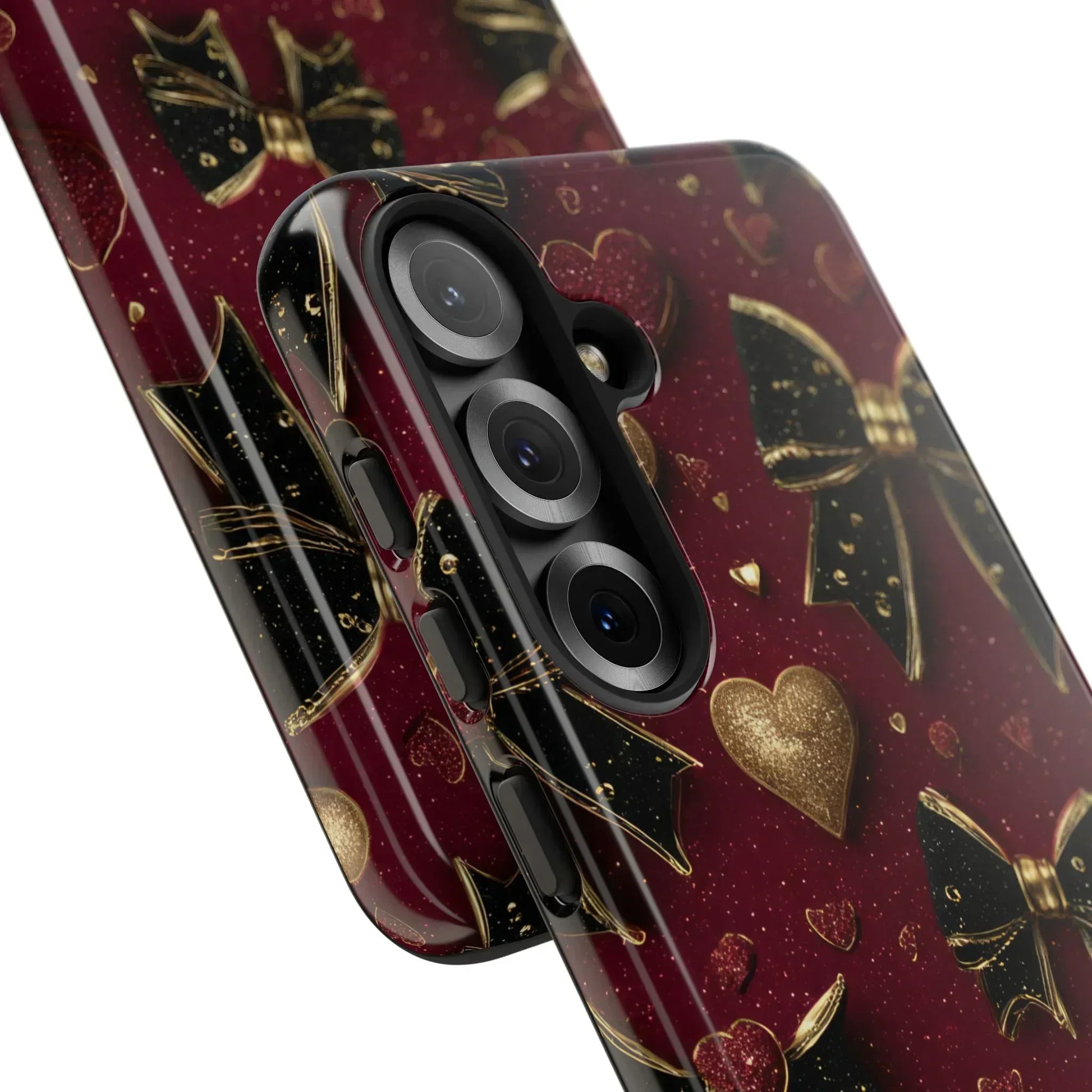 Velvet Valentine Charm Phone Case for iPhone 11-17 and Galaxy S10-S25 - KARARMDESIGN