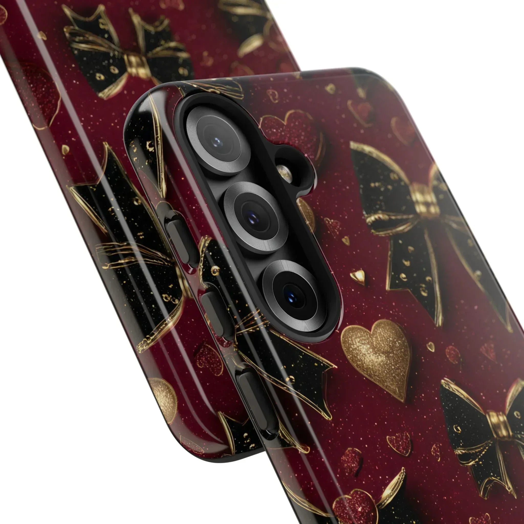 Velvet Valentine Charm Phone Case for iPhone 11-17 and Galaxy S10-S25 - KARARMDESIGN