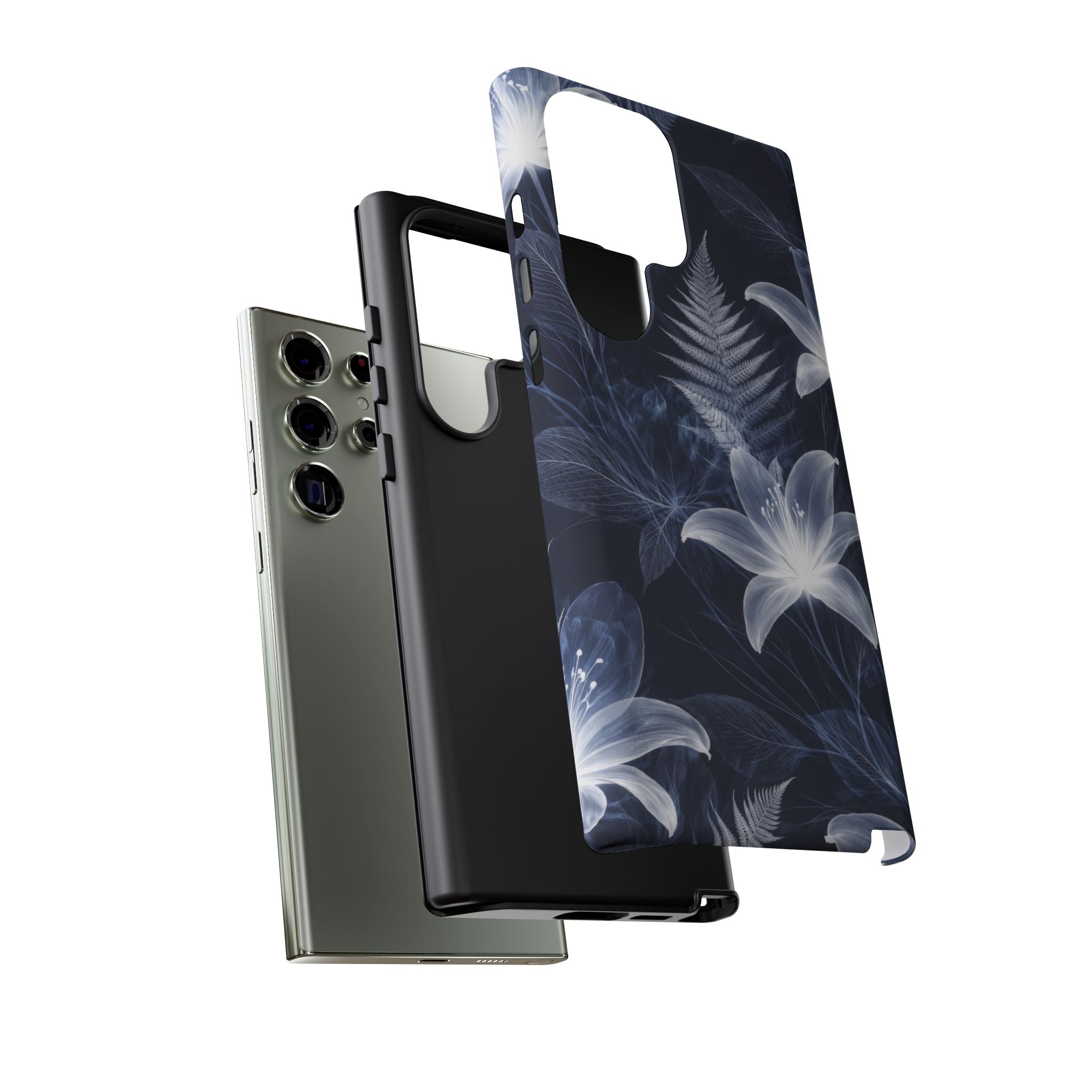 Moonlight Garden Phone Case for iPhone 11-17 and Galaxy S20-S26