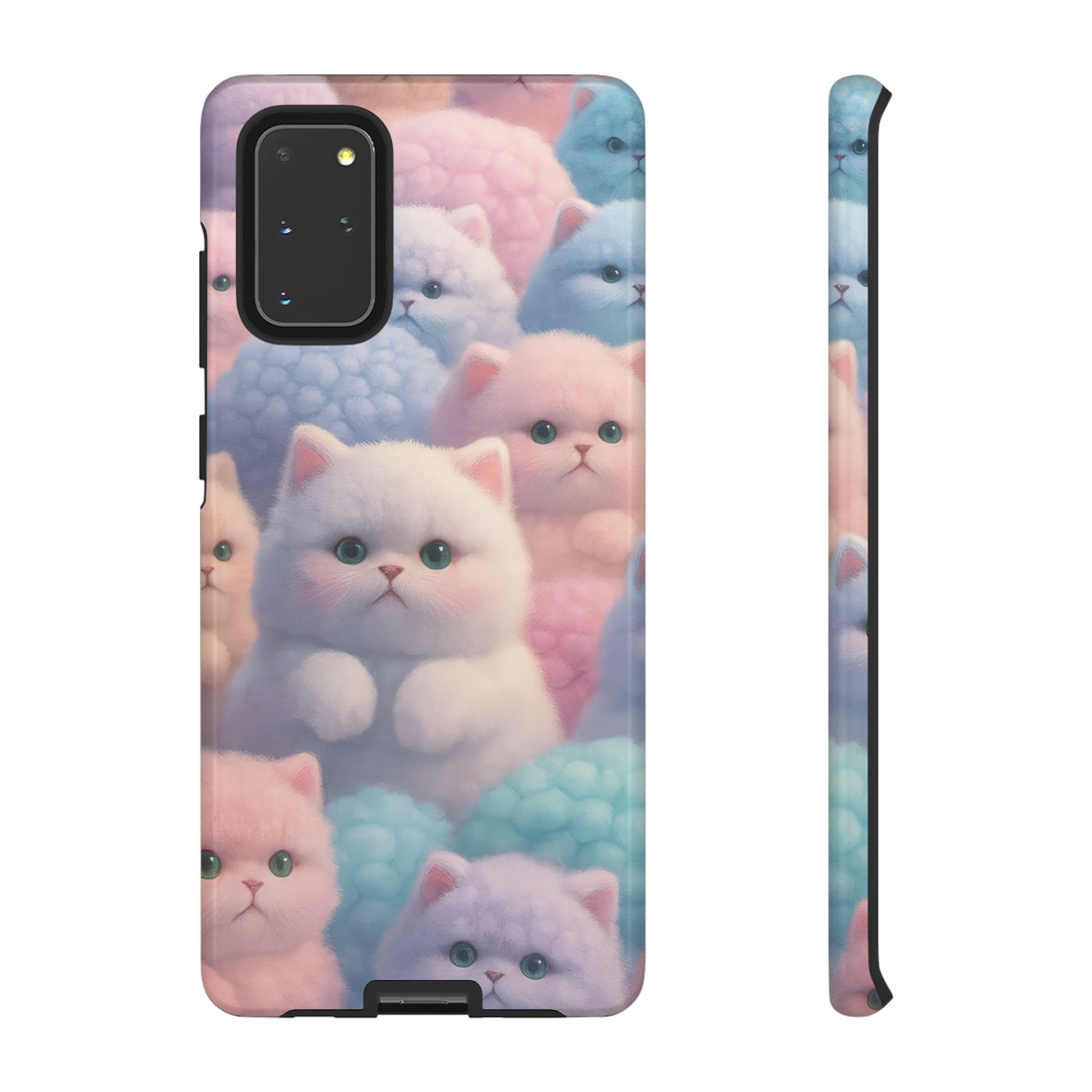 Pastel Kitten Phone Case for iPhone 8-17 and Samsung Galaxy S10-S25 Models - KARARMDESIGN