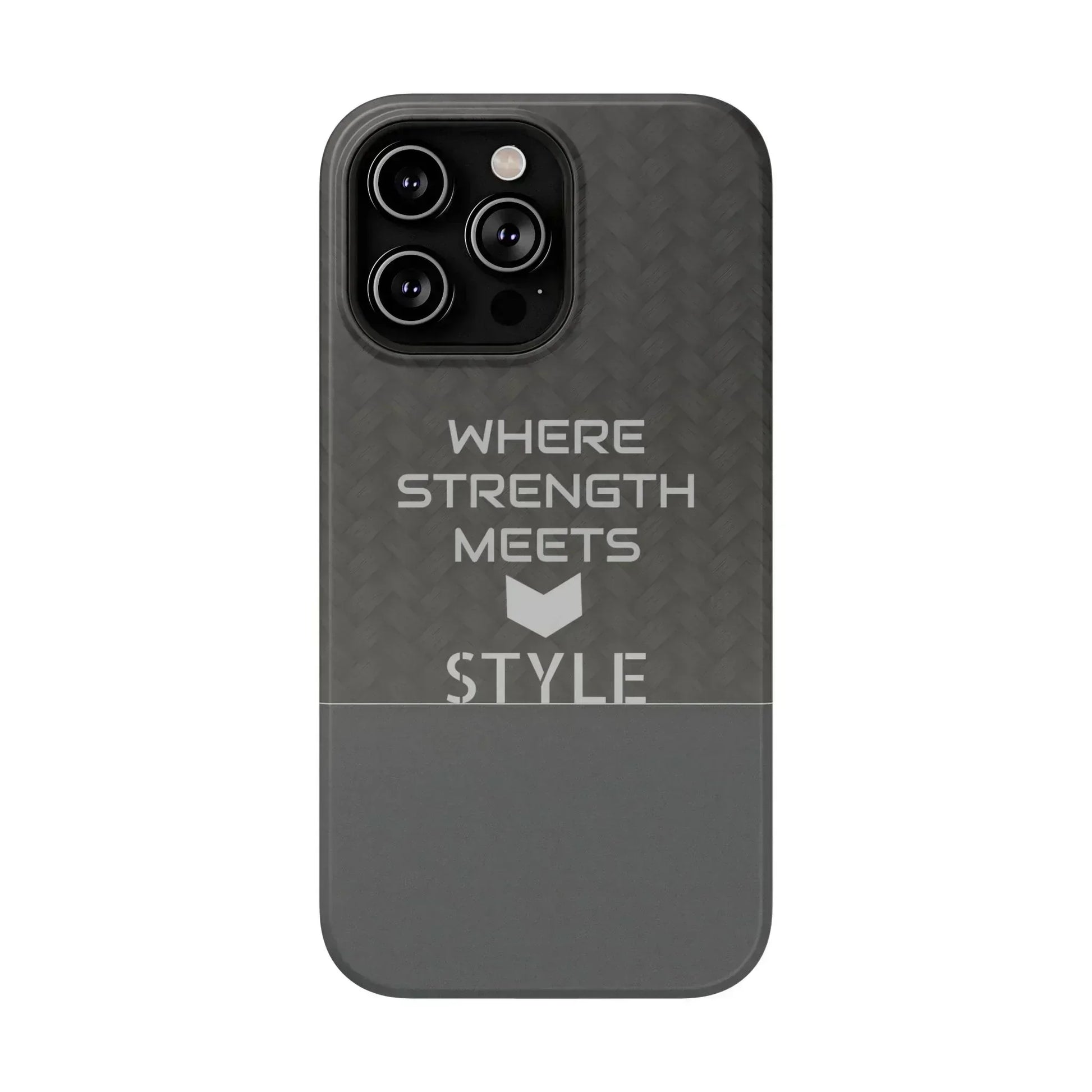 Gray Carbon Phone Case for iPhone 12-16 and Galaxy S21-S22 - KARARMDESIGN