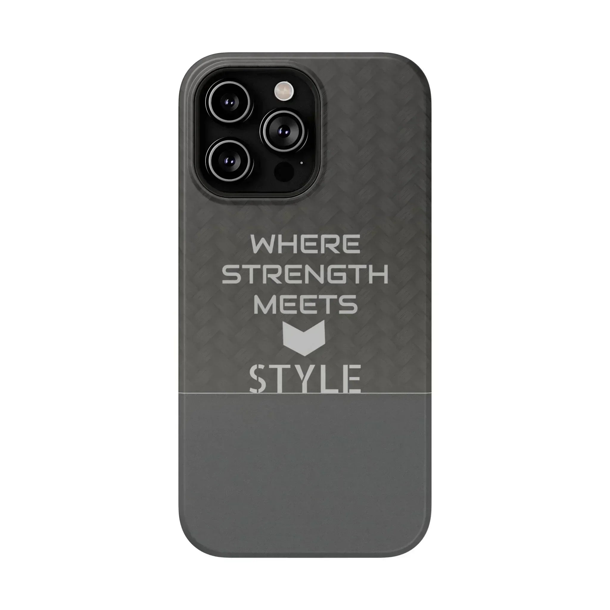 Gray Carbon Phone Case for iPhone 12-16 and Galaxy S21-S22 - KARARMDESIGN