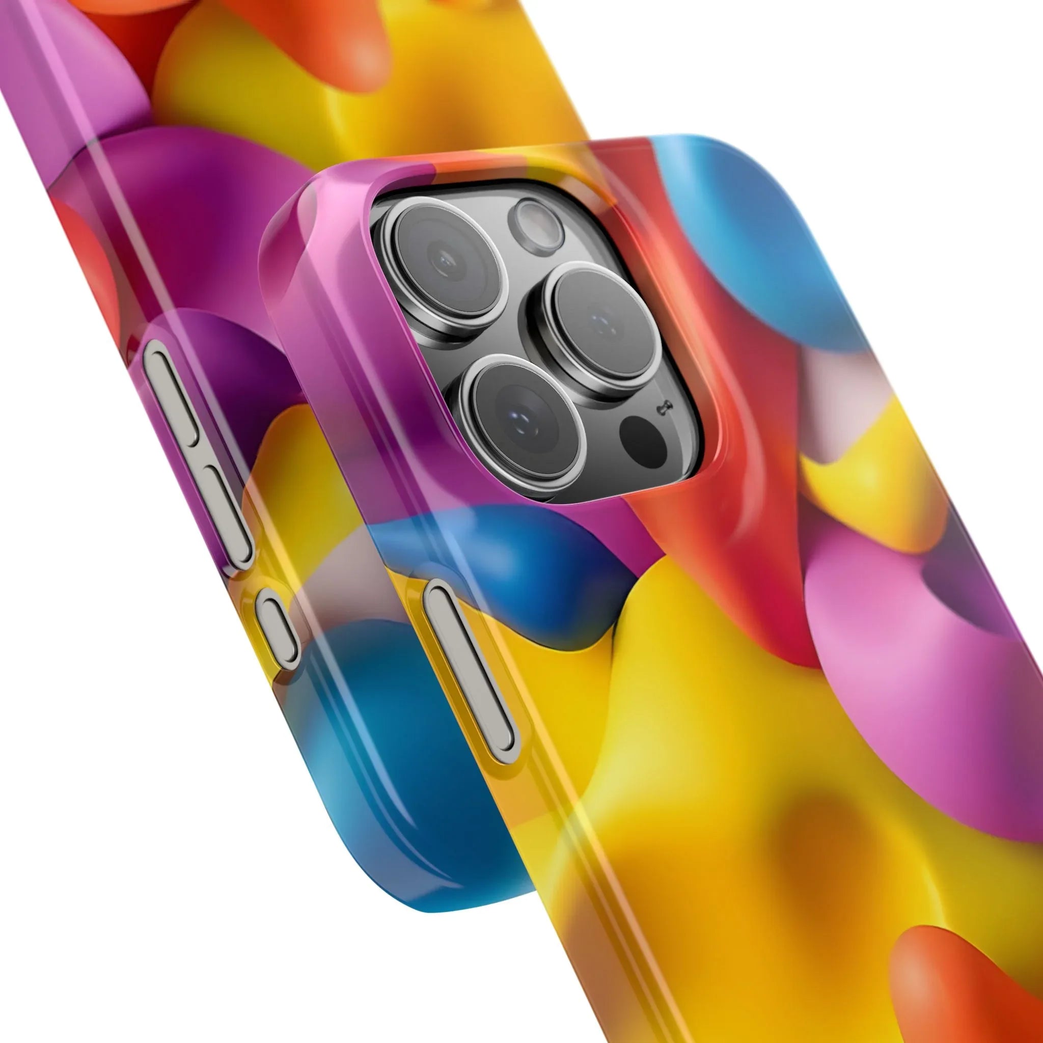 Vibrant Abstract Color Phone Case for iPhone 11-16 - KARARMDESIGN