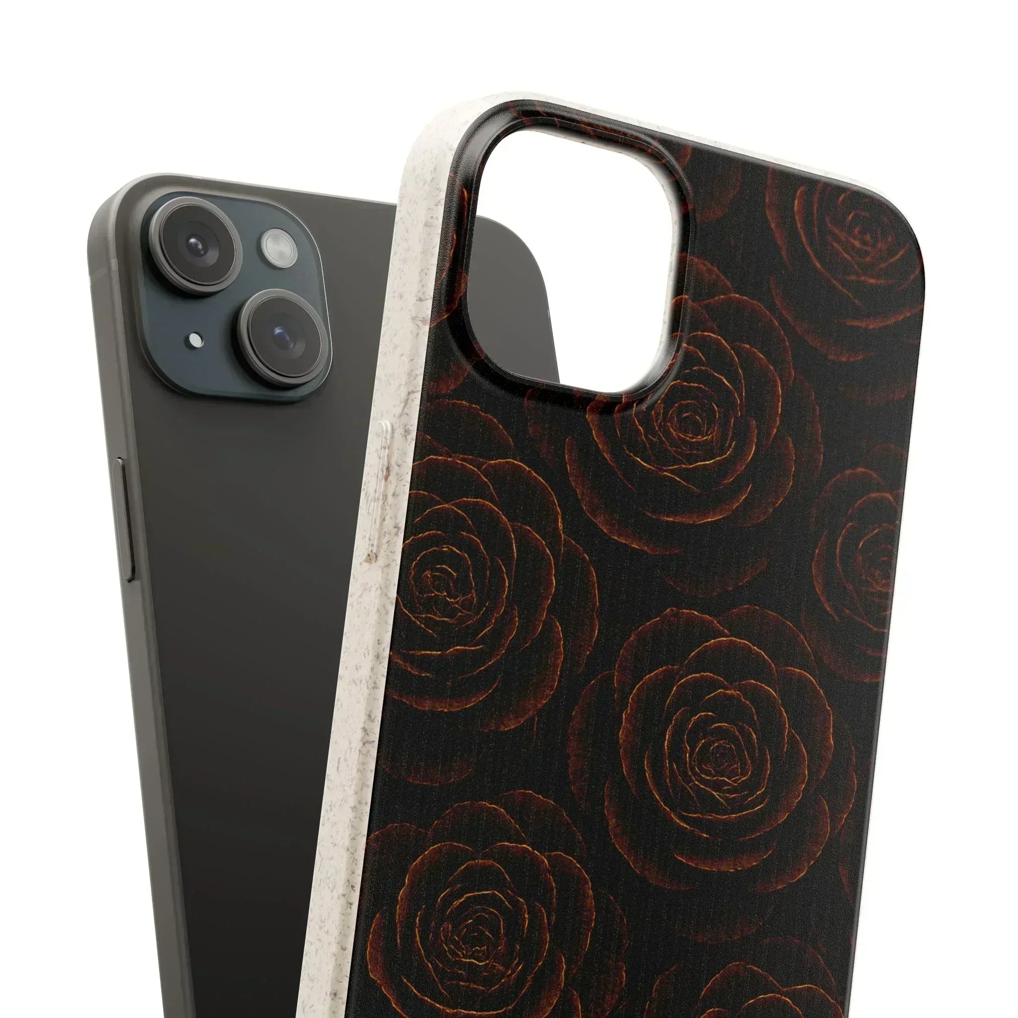 Wooden Roses Phone Case for iPhone 11-16 and Samsung Galaxy S20-S22 - KARARMDESIGN