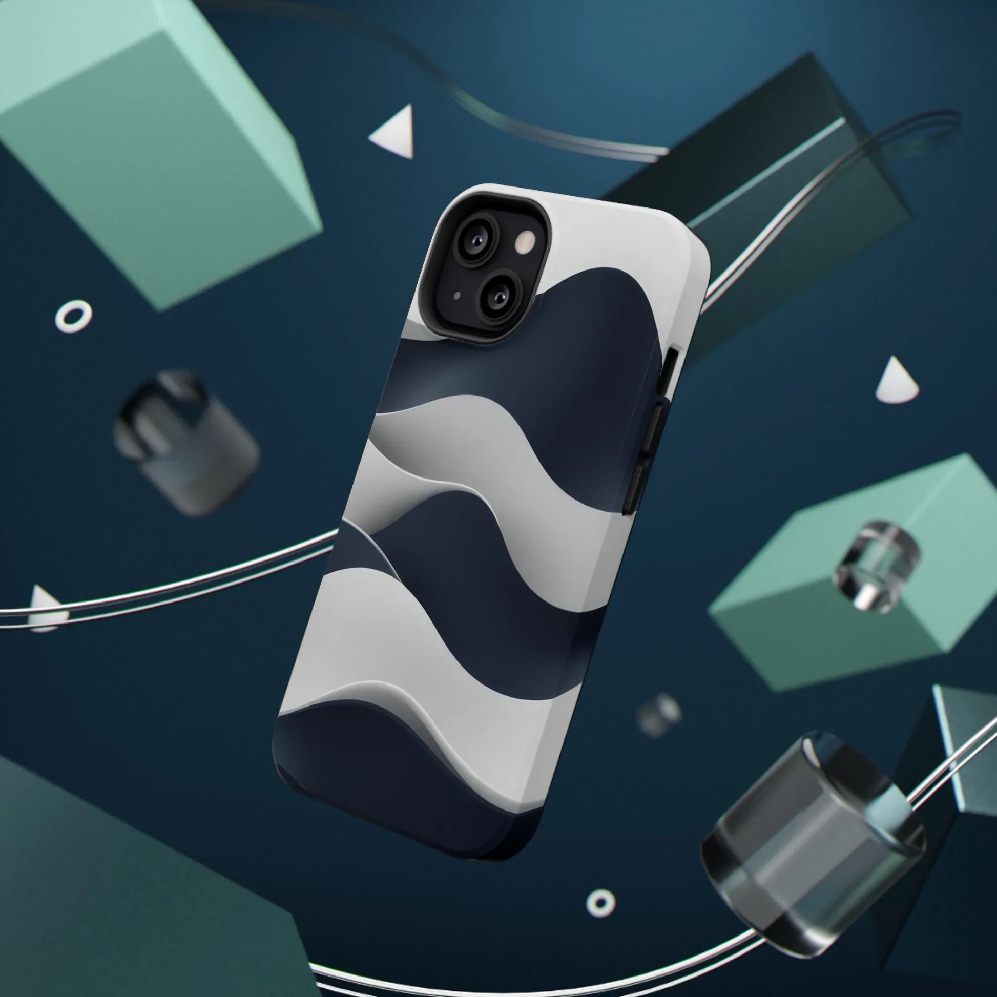 Ocean Flow Phone Case for iPhone 11-17 and Galaxy S21-S22 - KARARMDESIGN