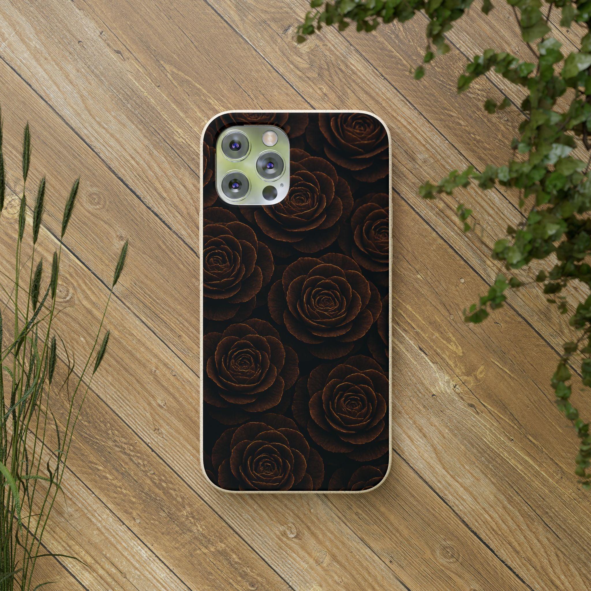 Wooden Roses Phone Case for iPhone 11-16 and Samsung Galaxy S20-S22 - KARARMDESIGN