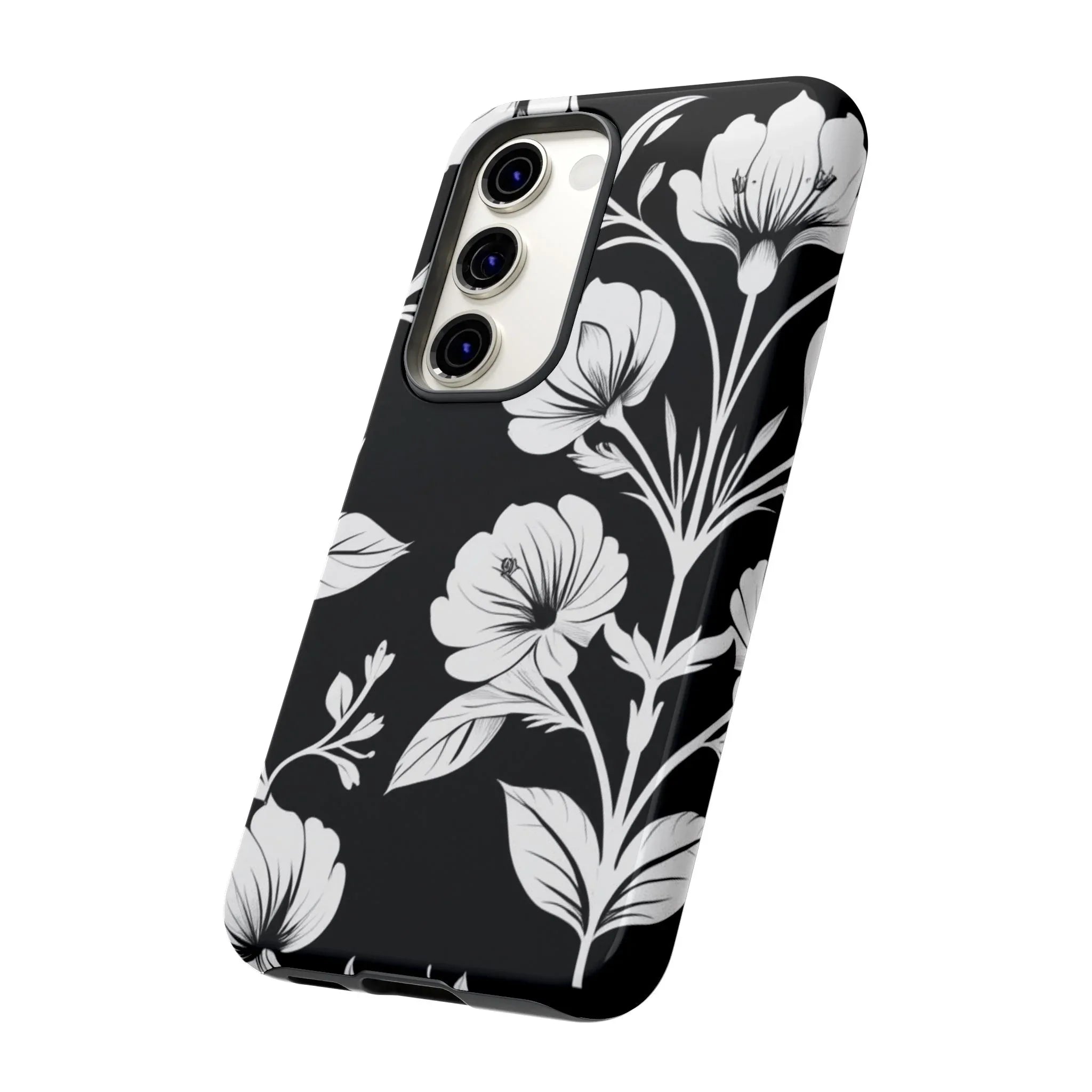 Elegant Floral Phone Case for Galaxy S20-S25 - KARARMDESIGN