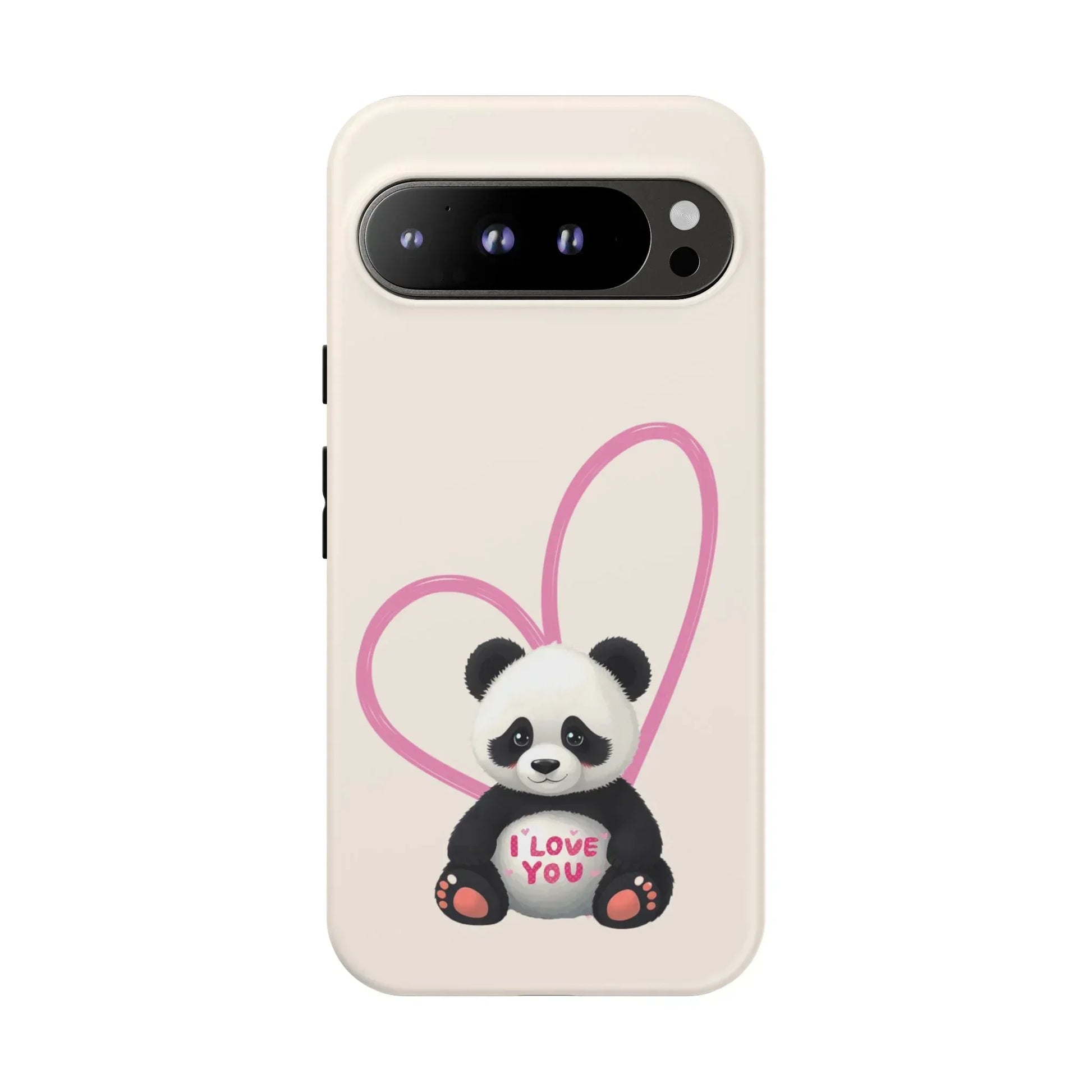 Cute Panda Heart Love Phone Case for Google Pixel up to 9 - KARARMDESIGN