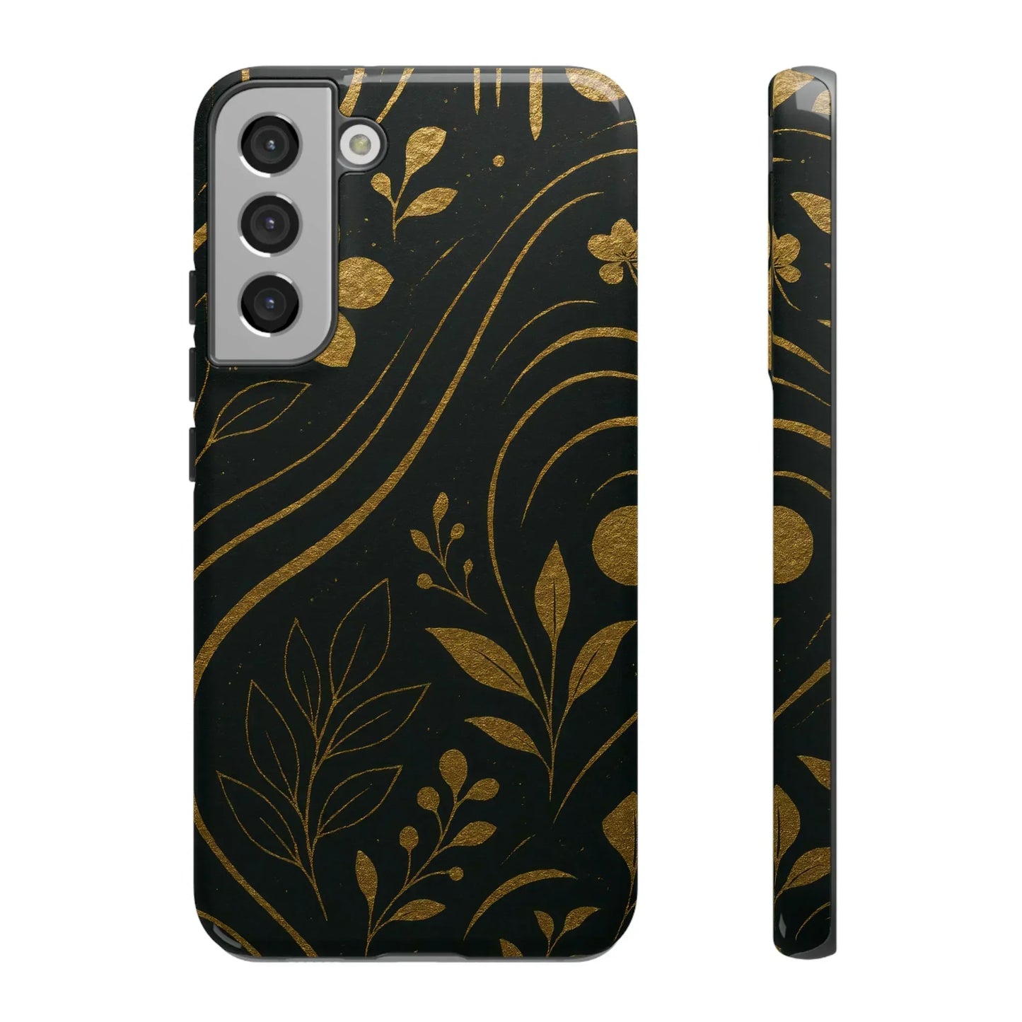 Foil Frenzy Abstract Gold Pattern Phone Case for Samsung Galaxy and Google Pixel - KarArmDesign