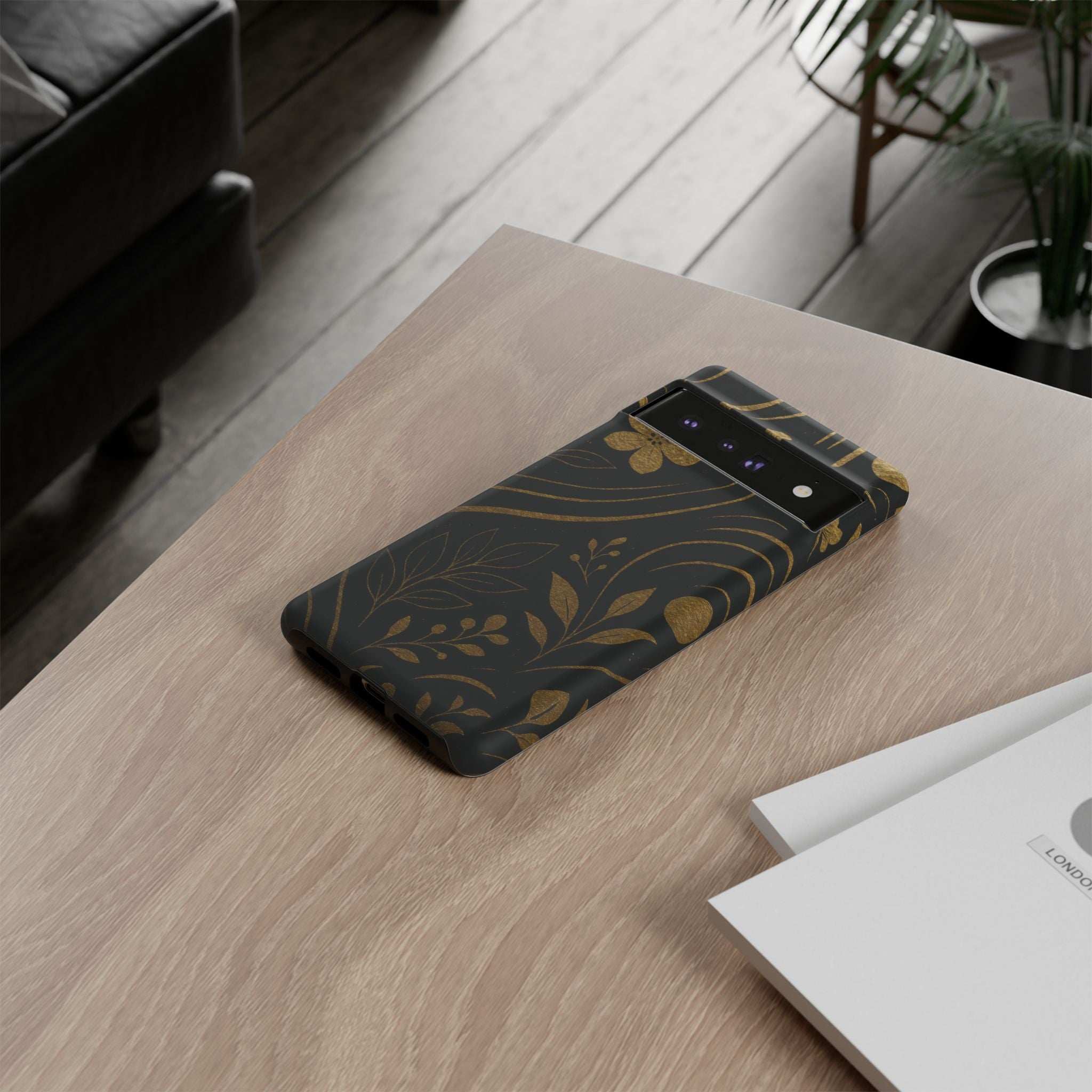Gold Pattern Tough Phone Case for Samsung Galaxy & Google Pixel