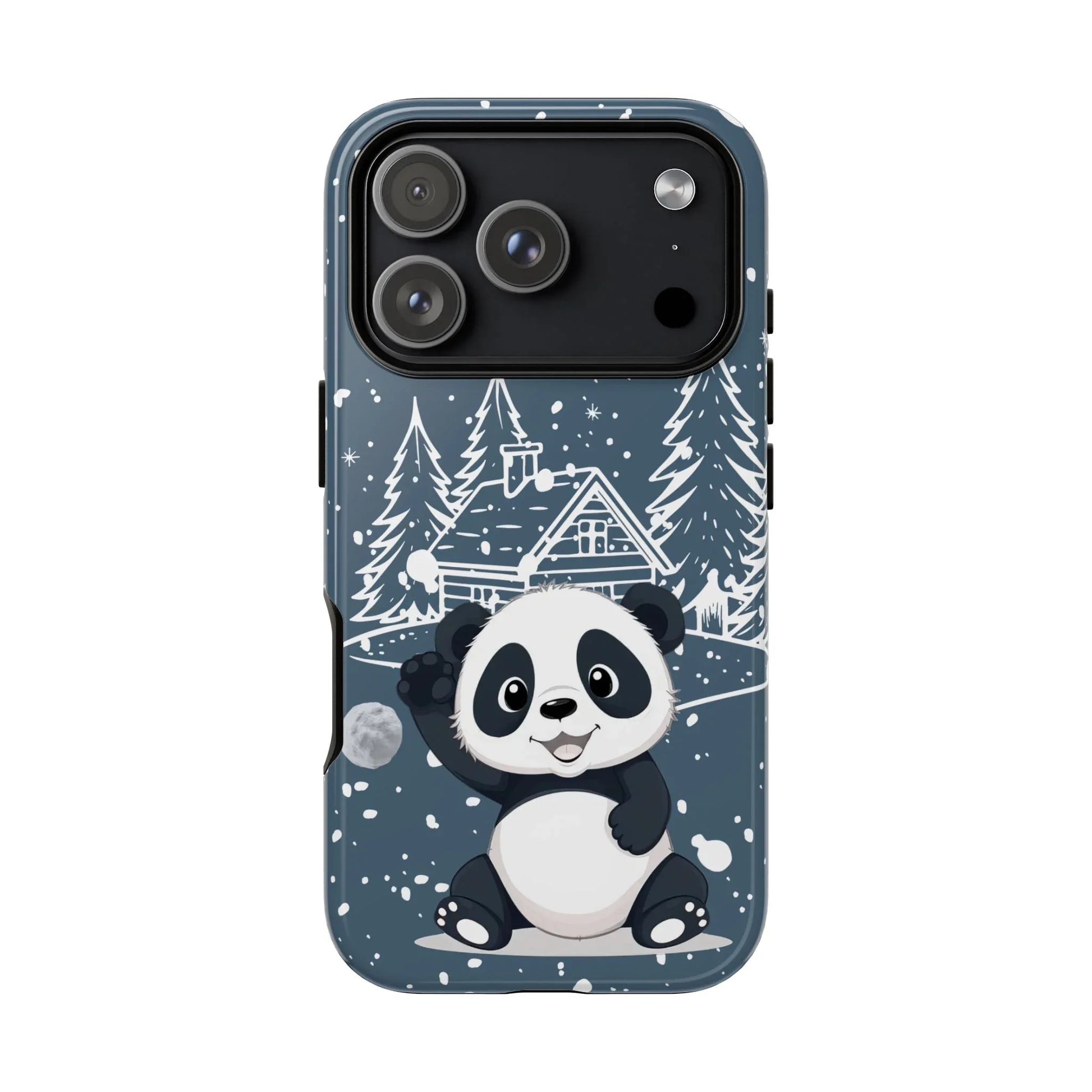 Cute Panda in a Winter Wonderland Phone Case for iPhone 8-17 - KARARMDESIGN
