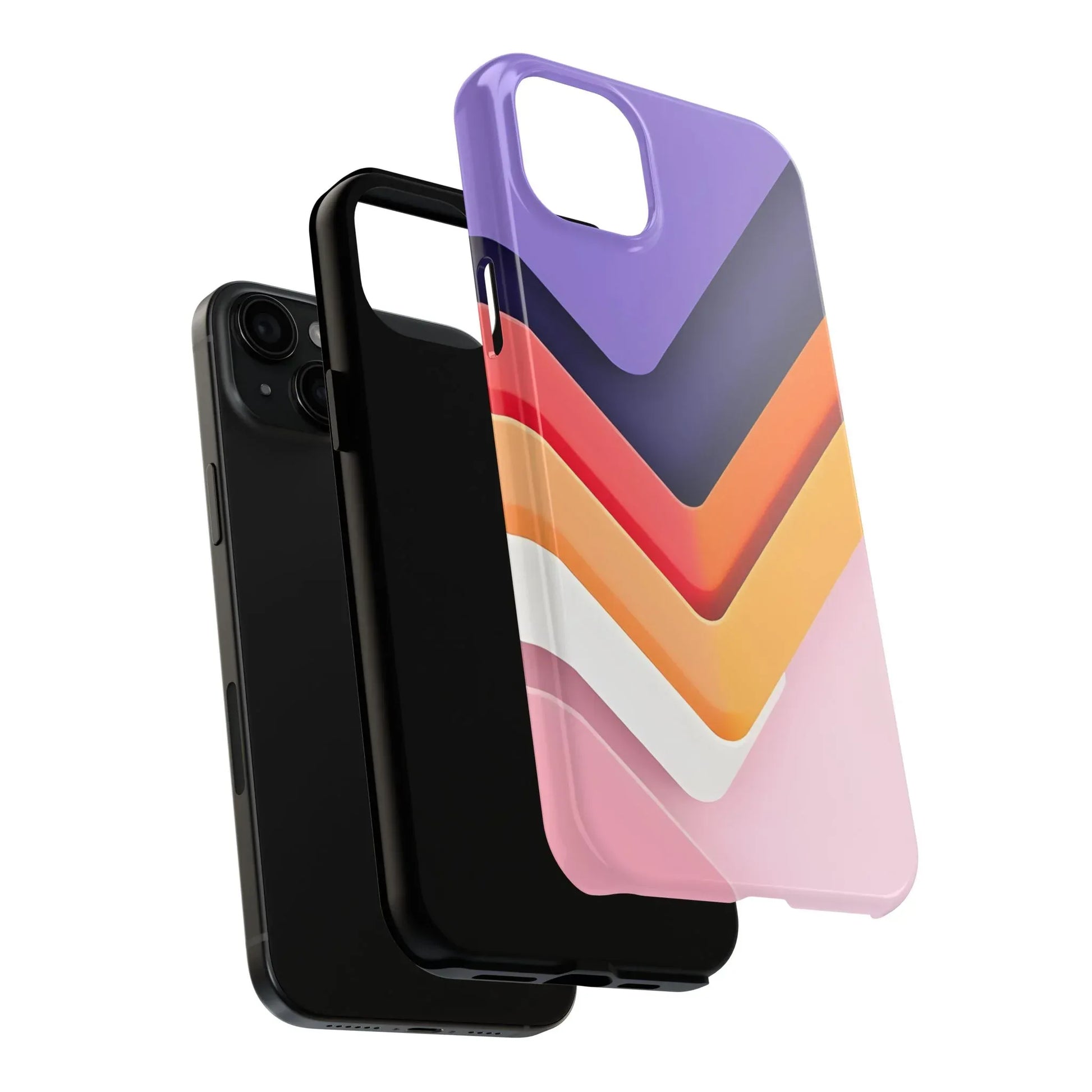 Vibrant Geometric Chevron Phone Case for iPhone and Galaxy - KARARMDESIGN