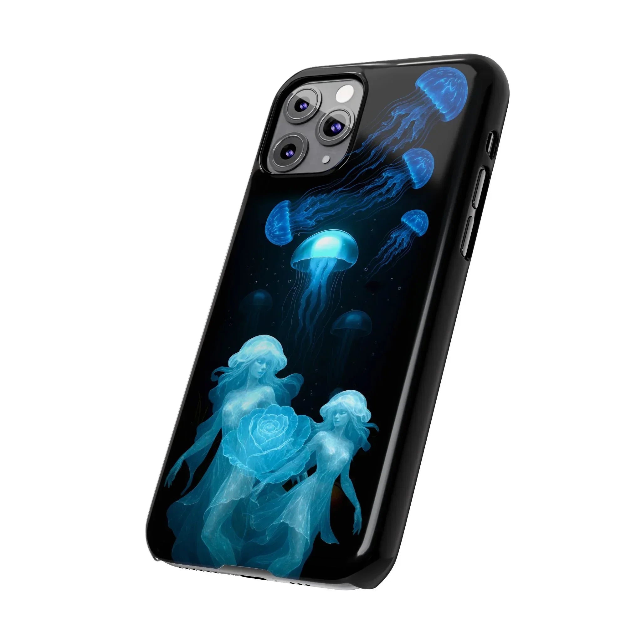 Jellyfish Rose Phone Case for iPhone 7-17 Models - KARARMDESIGN
