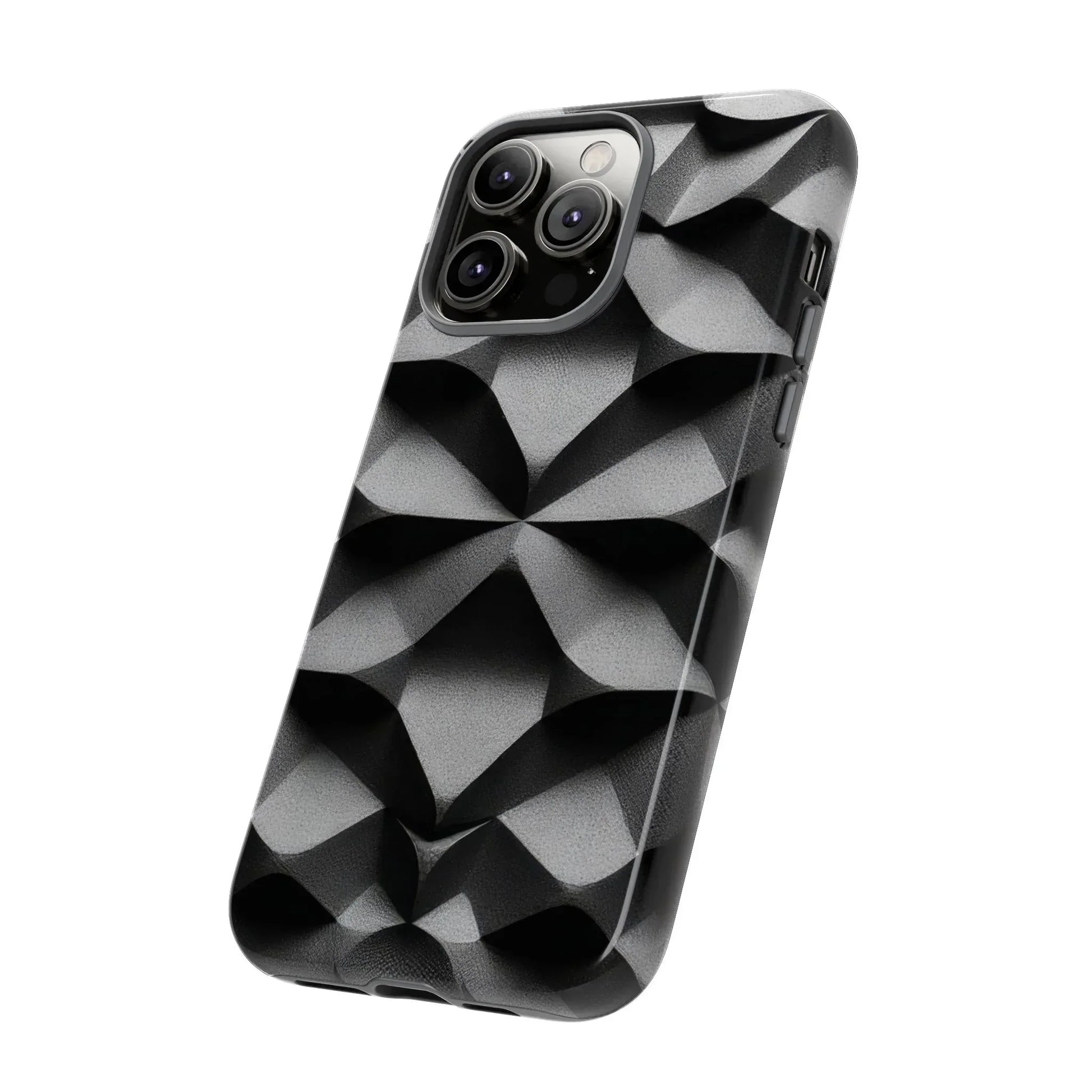 3D Geometric Phone Case for iPhone 8–17 - KARARMDESIGN