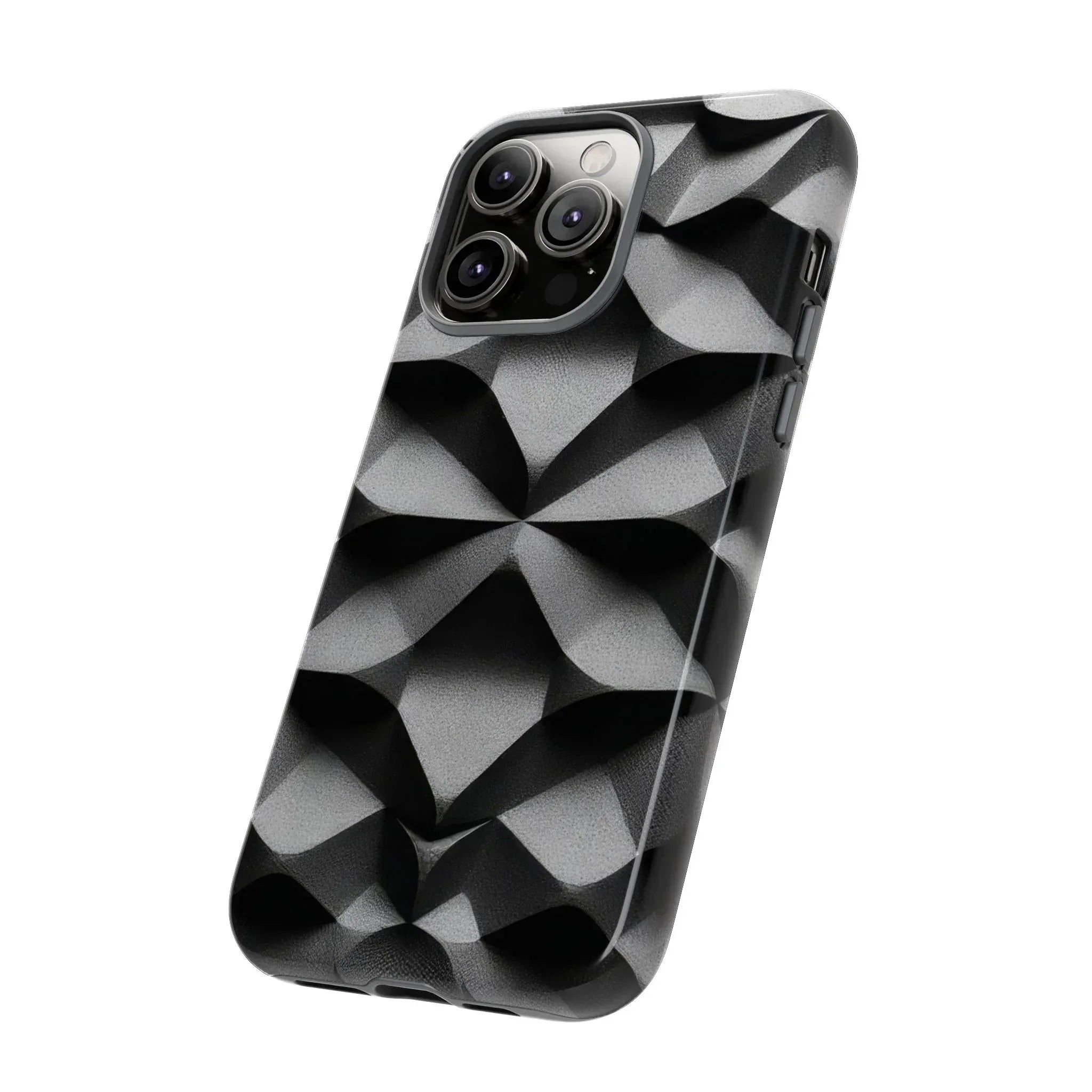 3D Geometric Phone Case for iPhone 8–17 - KARARMDESIGN