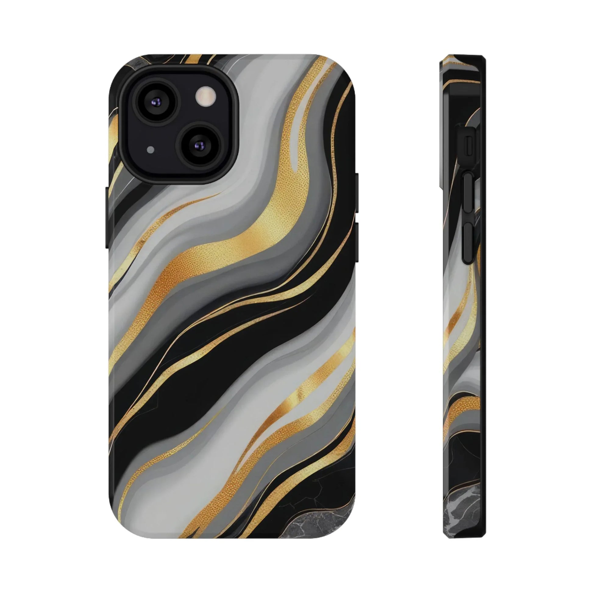 Modern Marble Flow Phone Case for iPhone 11-17 - KARARMDESIGN