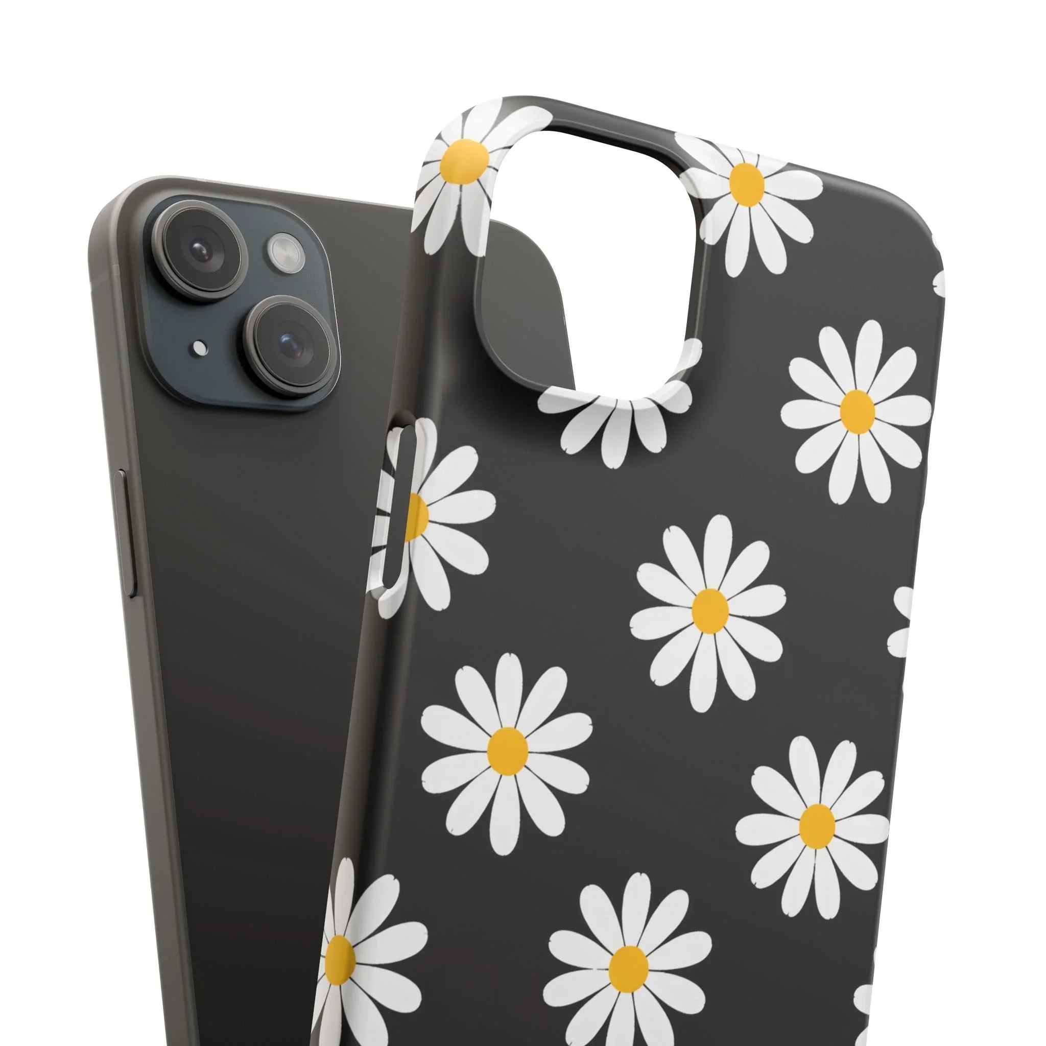 Daisy Charm Phone Case for iPhone 11-17 and Galaxy S20-S25 - KARARMDESIGN