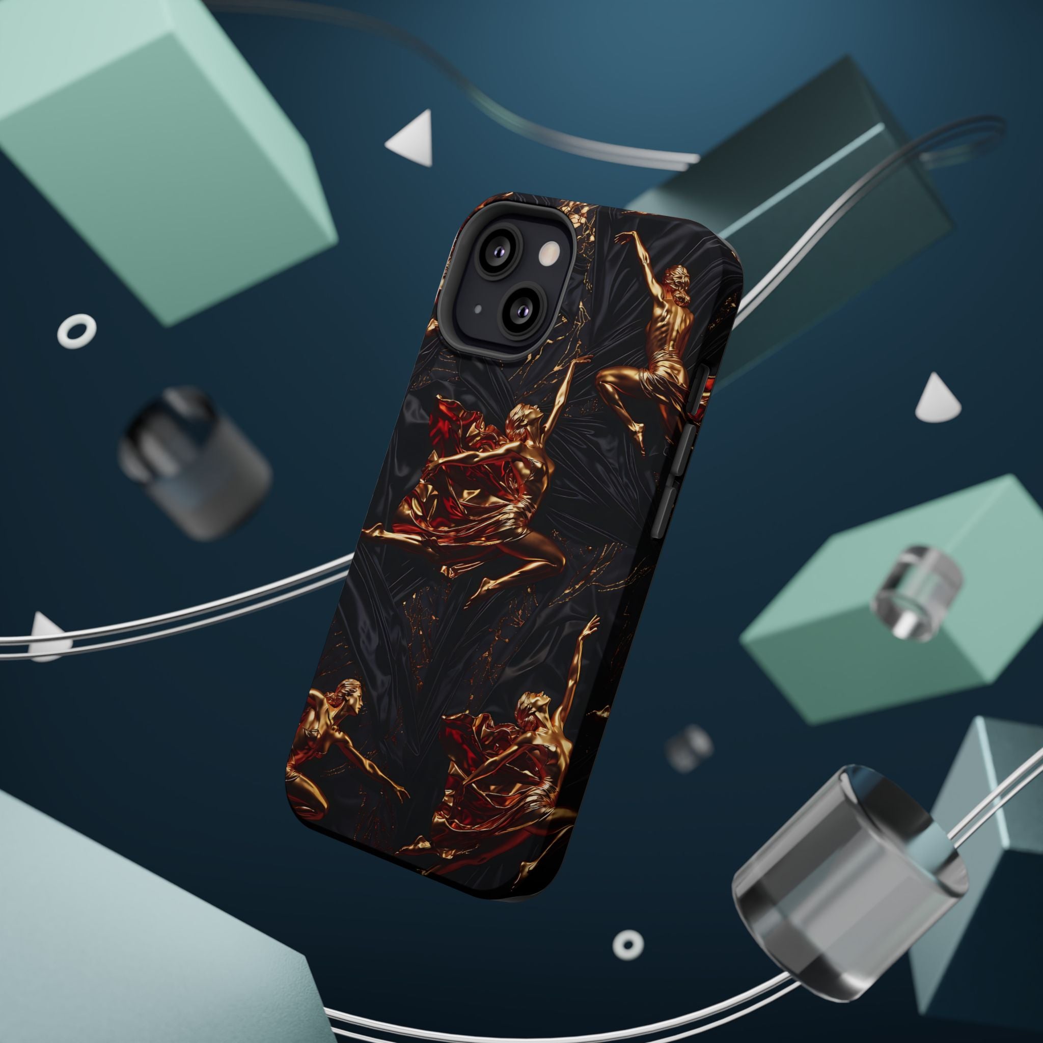 Gold Sculpture Phone Case for iPhone 13-17 & Samsung Galaxy S26