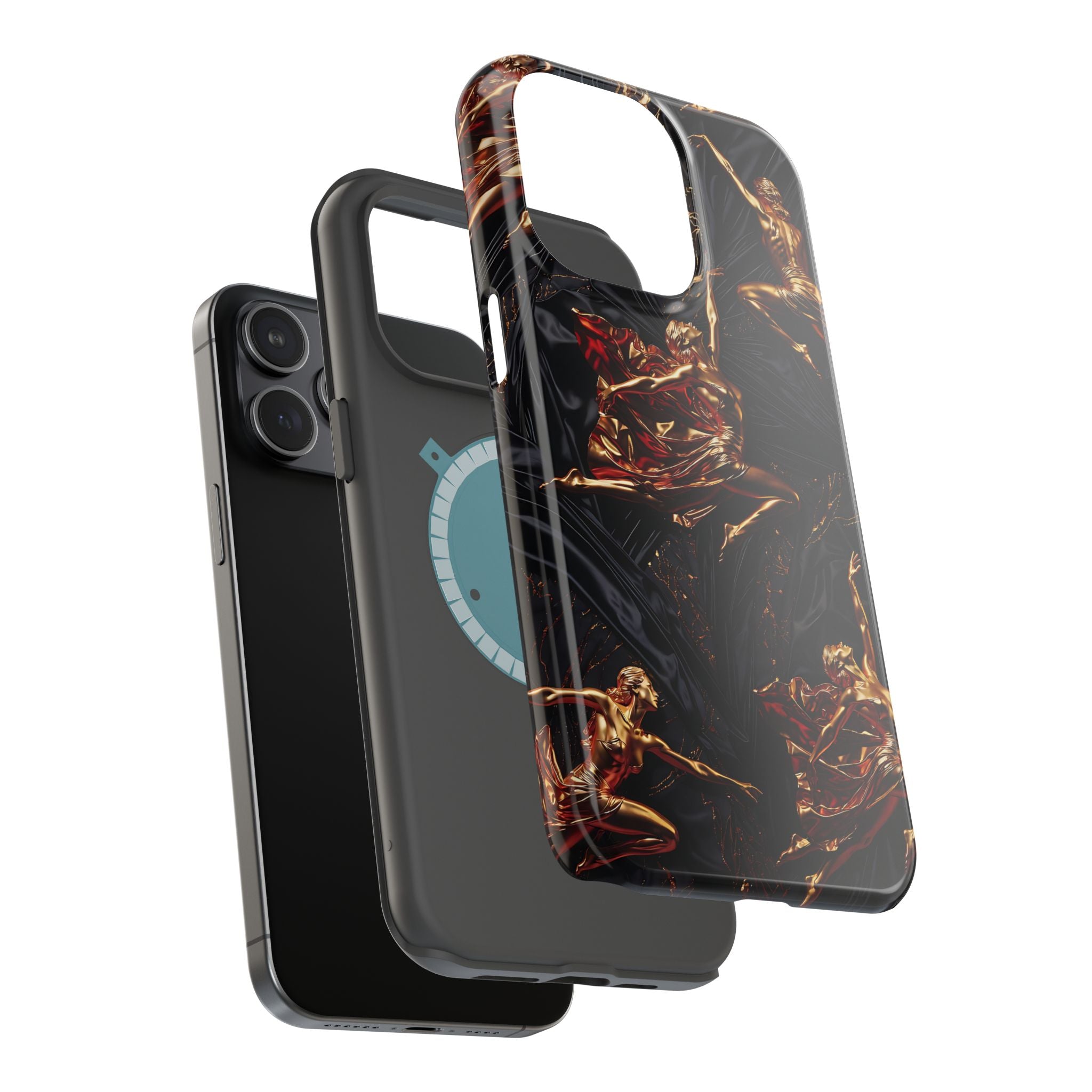 Gold Sculpture Phone Case for iPhone 13-17 & Samsung Galaxy S26