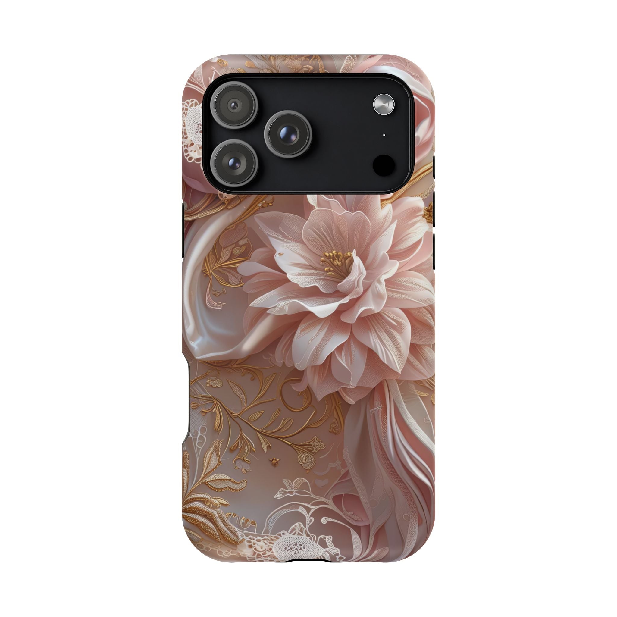 Elegant Floral Phone Case for iPhone 11–17, 16e & Galaxy S22–S26