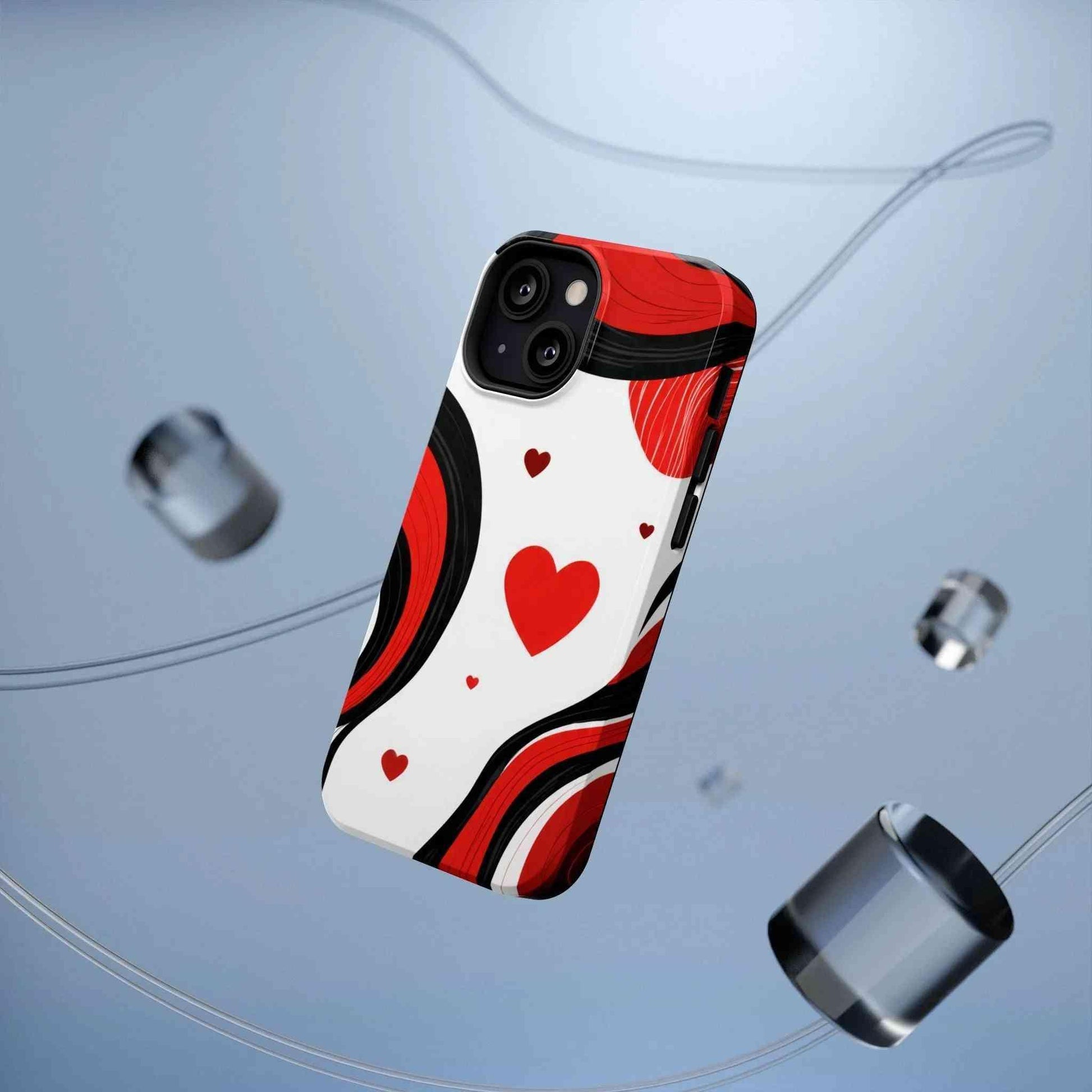 Red Romance Phone Case for iPhone 11-17 and Galaxy S21-S22 - KARARMDESIGN