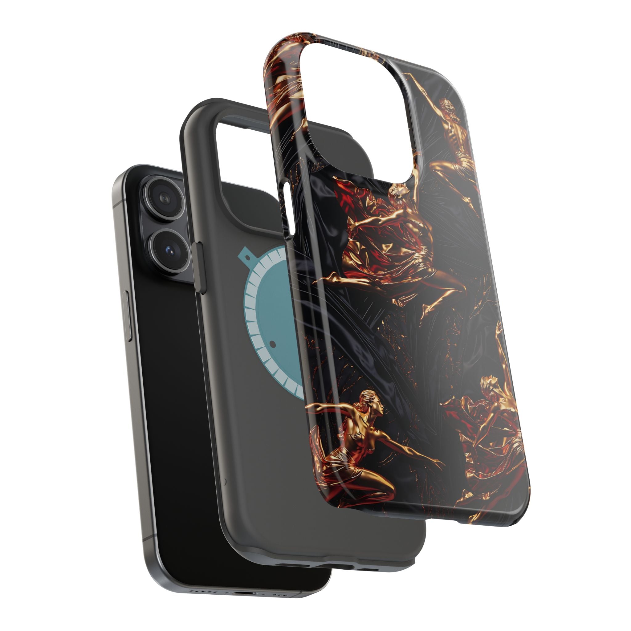 Gold Sculpture Phone Case for iPhone 13-17 & Samsung Galaxy S26