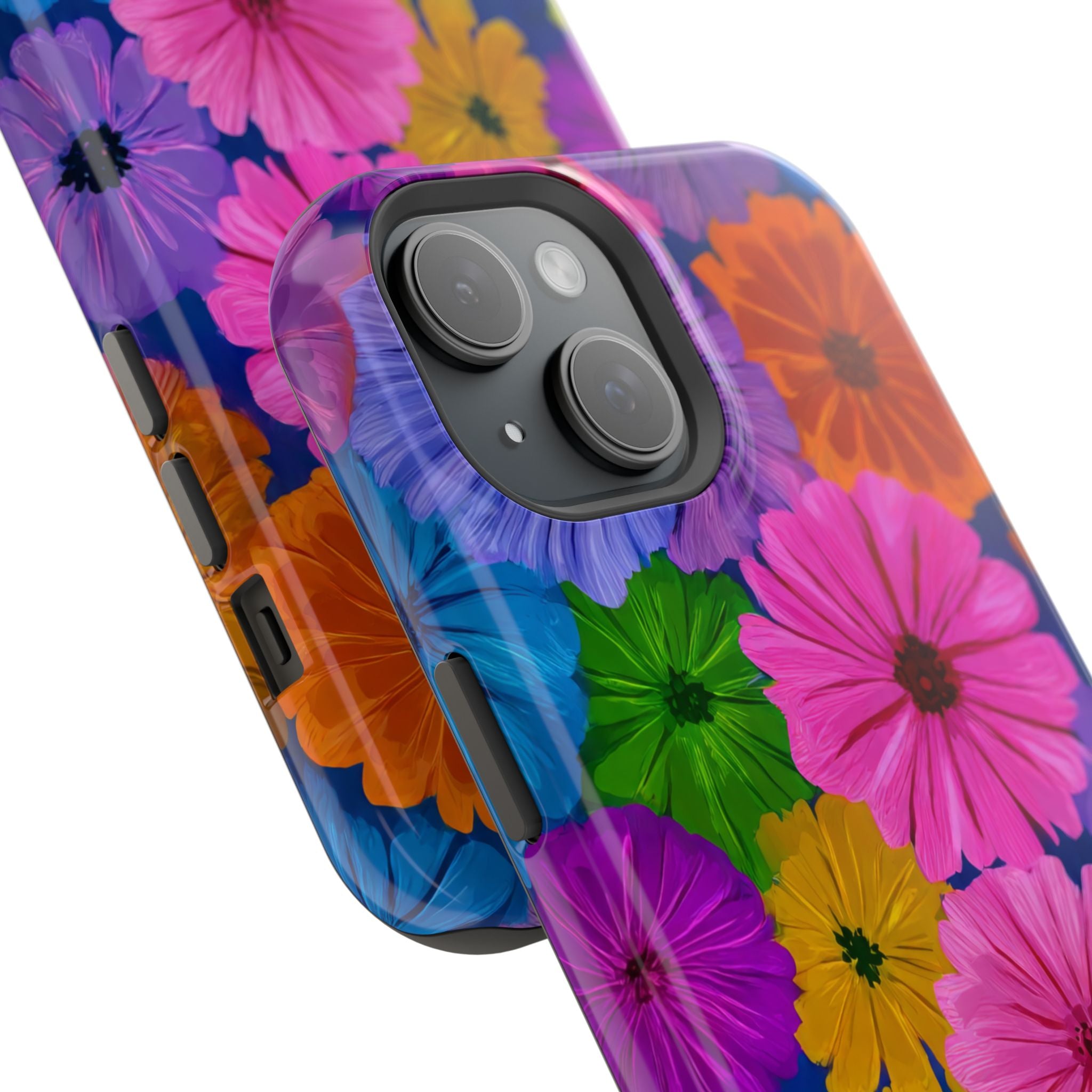 Bloom Pattern Phone Case for iPhone 11-17 and Galaxy S21-S22 Models - KARARMDESIGN