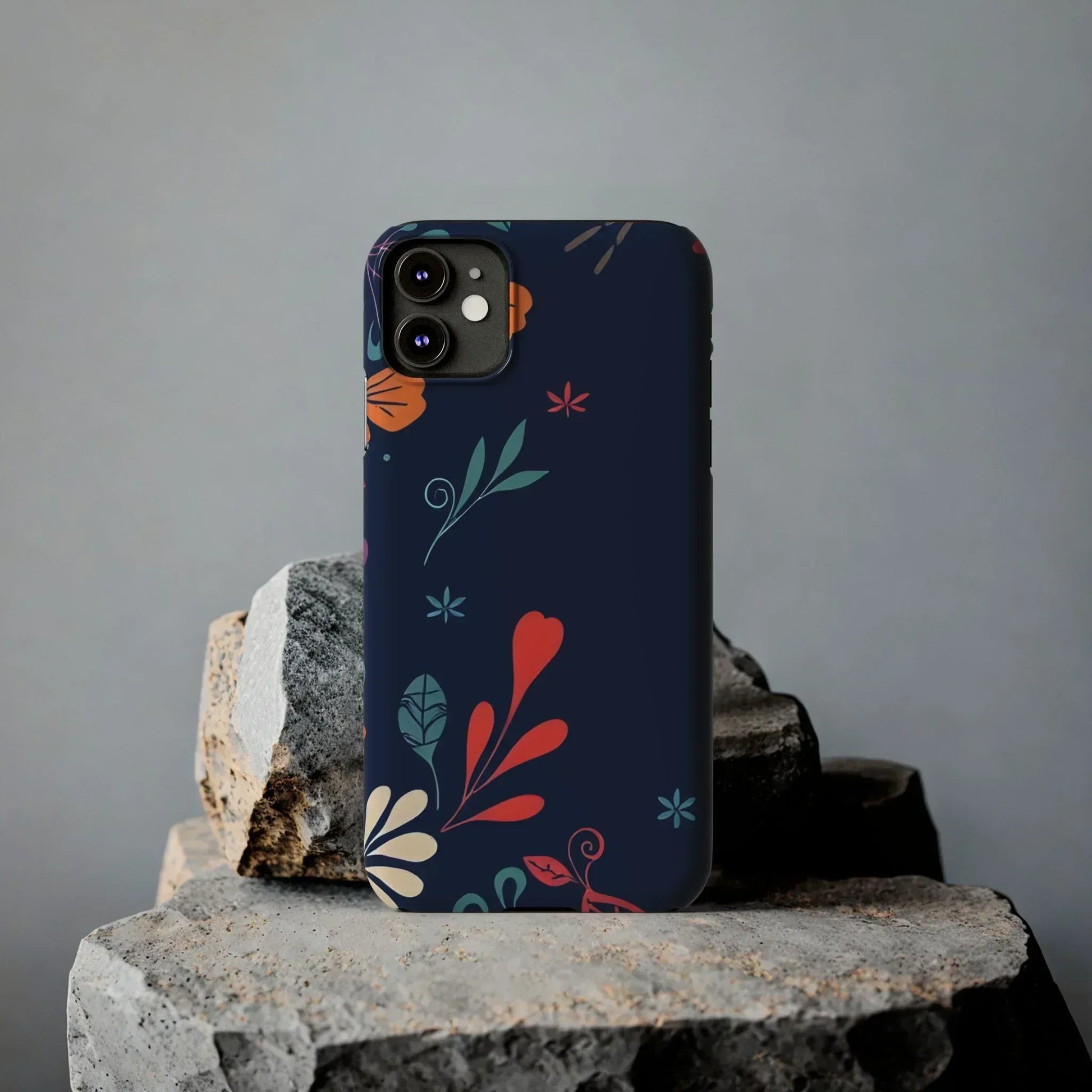 Nightshade Blossoms Phone Case for iPhone 11-17 - KARARMDESIGN