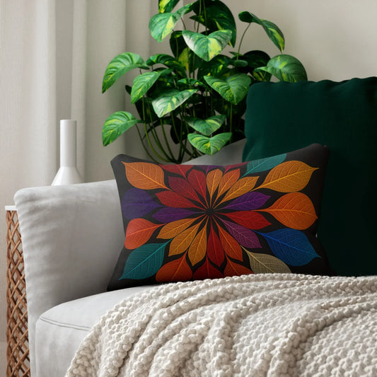 Seasons Leaf Lumbar Pillow - KarArmDesign