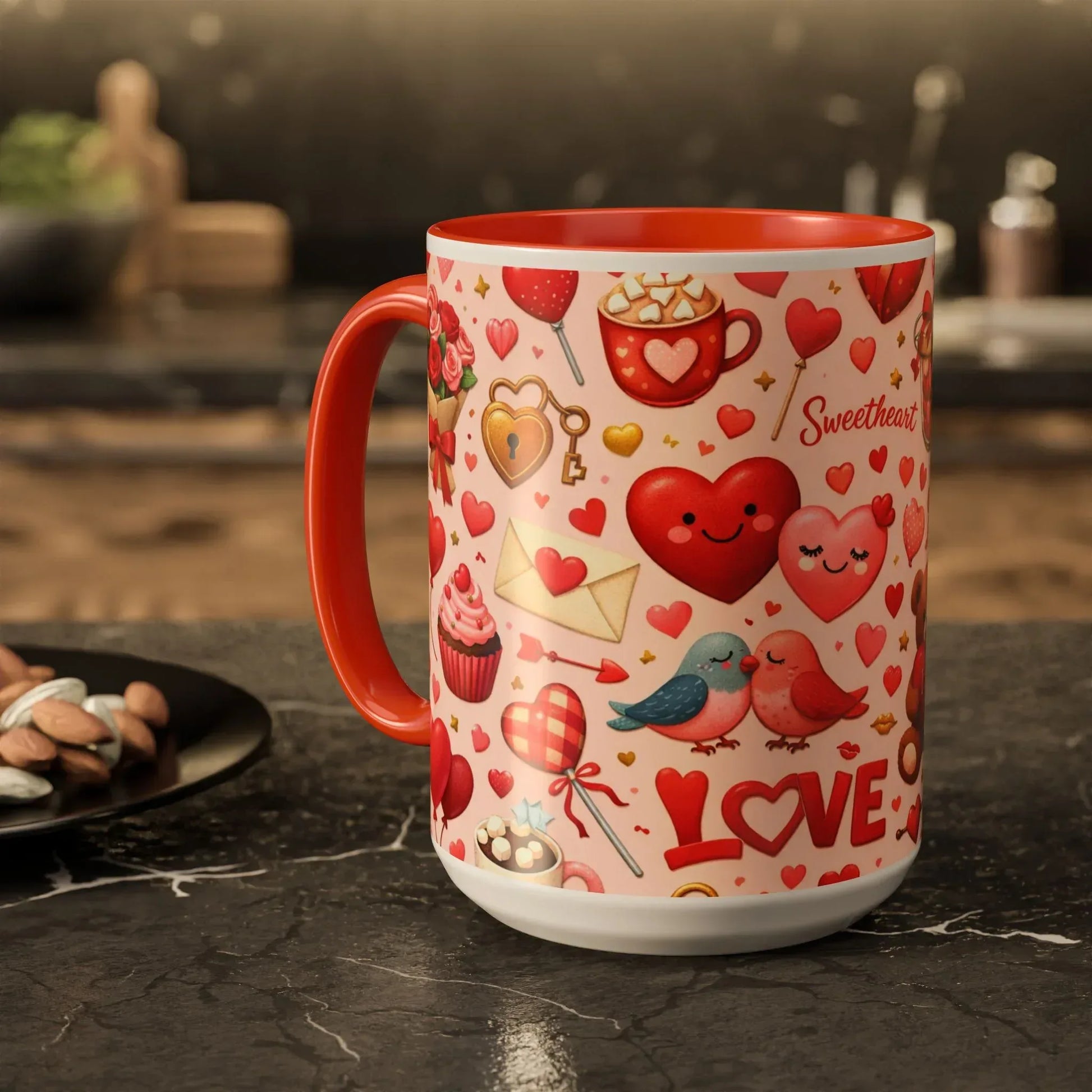 Sweetheart Love Mug - Colorful Mugs (11oz, 15oz) - KARARMDESIGN