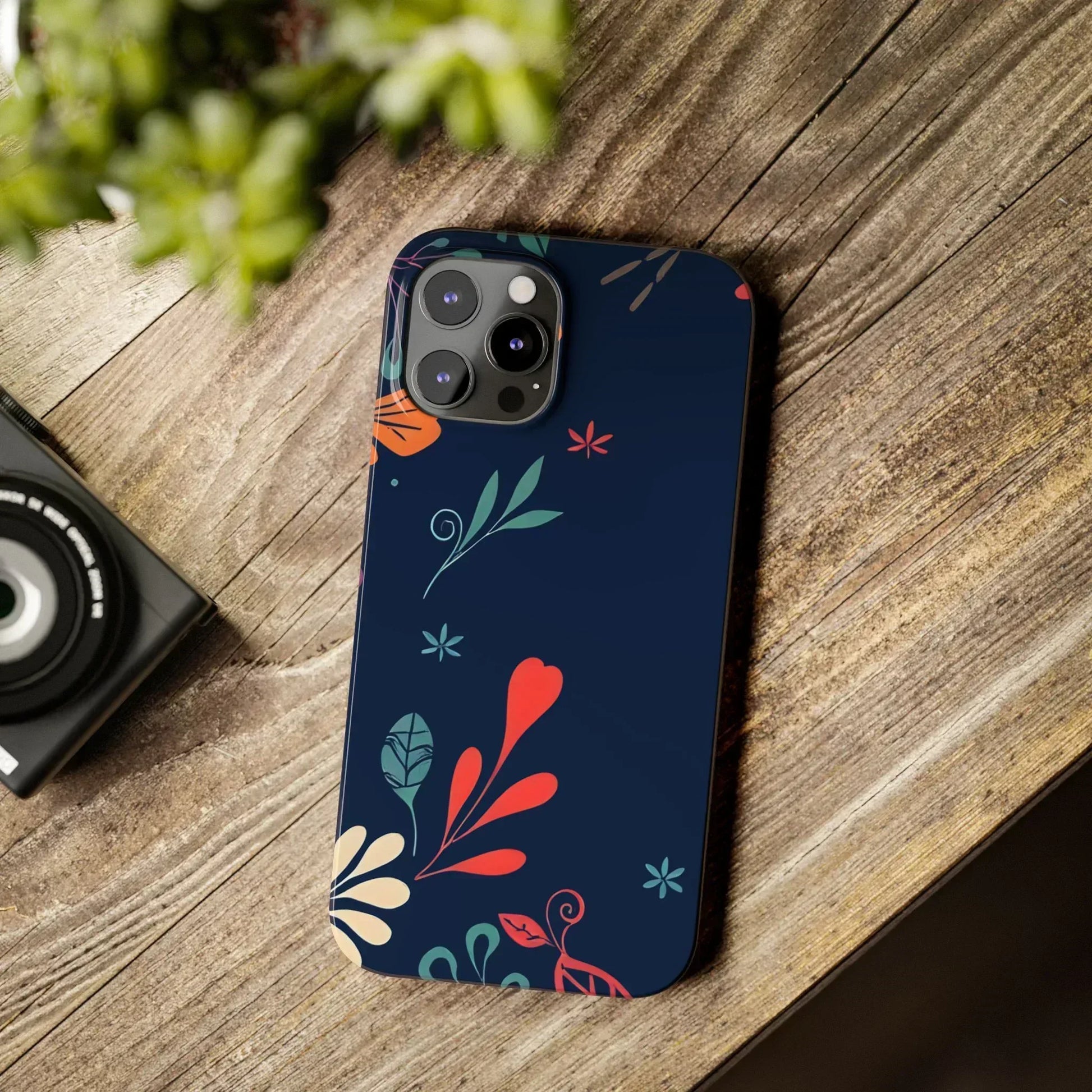 Nightshade Blossoms Phone Case for iPhone 11-17 - KARARMDESIGN