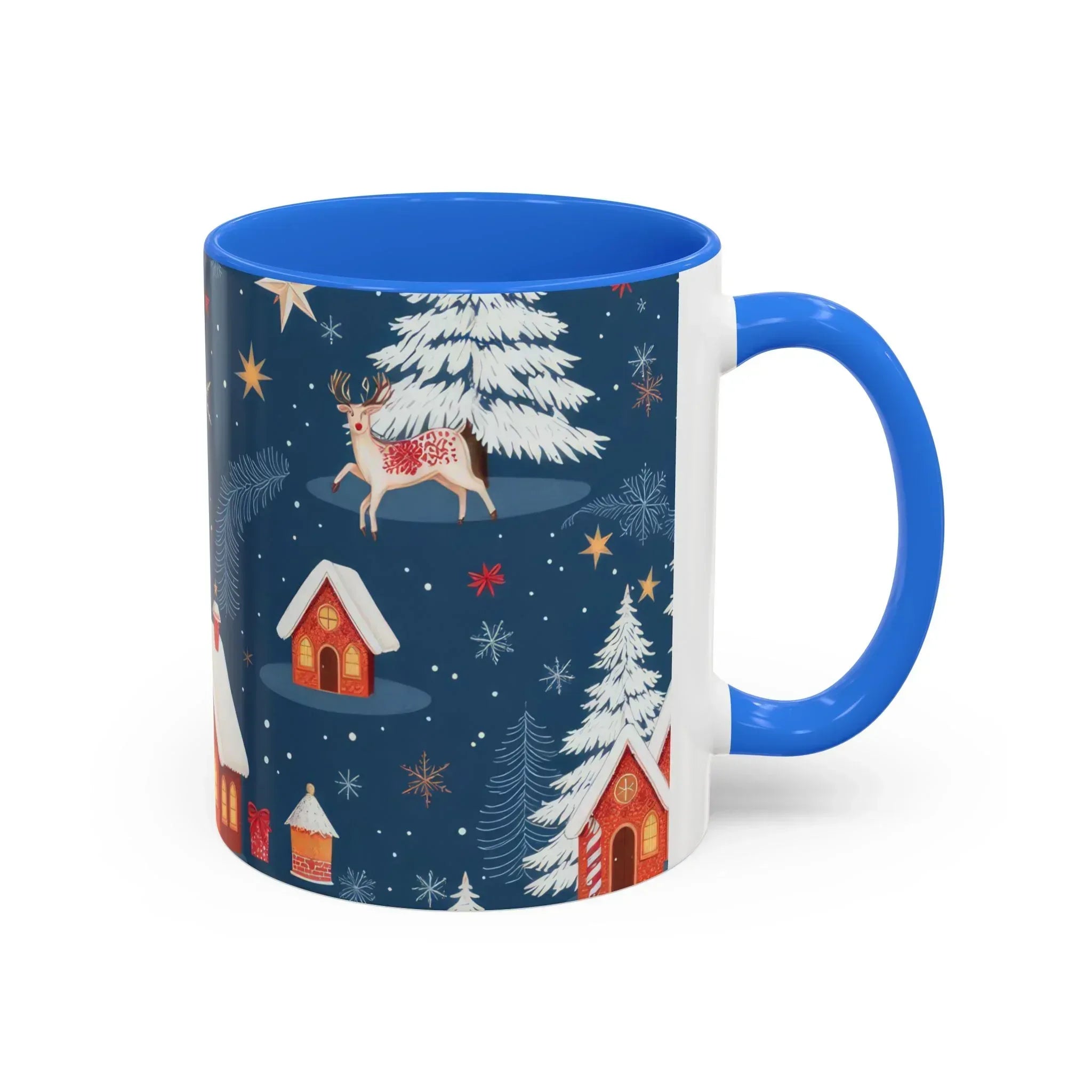 Dark Blue Christmas Mug - Colorful Mugs (11oz, 15oz) - KARARMDESIGN