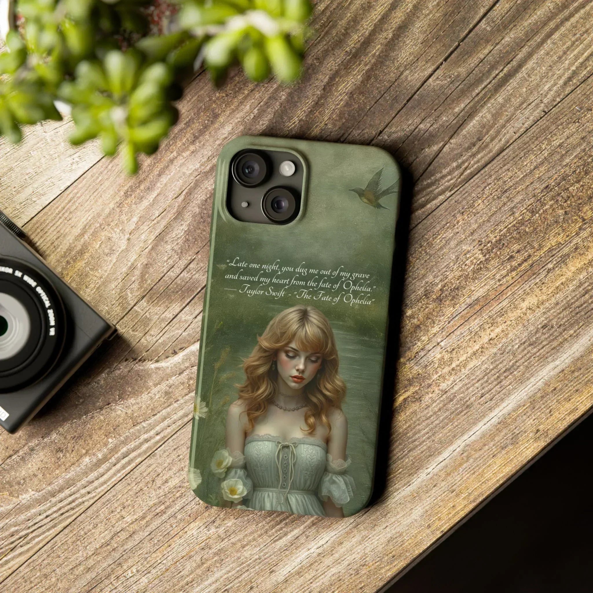 "Melancholic Ophelia" Phone Case for iPhone 11-17 Models - KARARMDESIGN