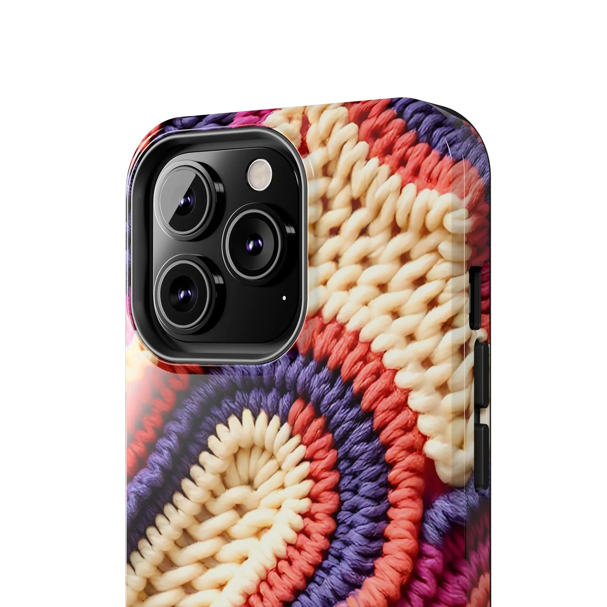 Handwoven Textile Art Phone Case for iPhone 11-17 and Galaxy S21-S25 - KARARMDESIGN