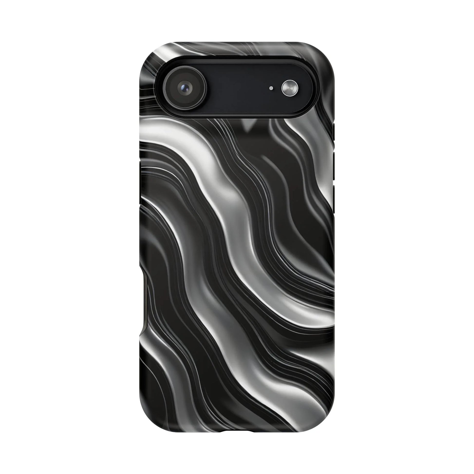 Wavy Illusion Marble Phone Case for iPhone 13-17 - KARARMDESIGN
