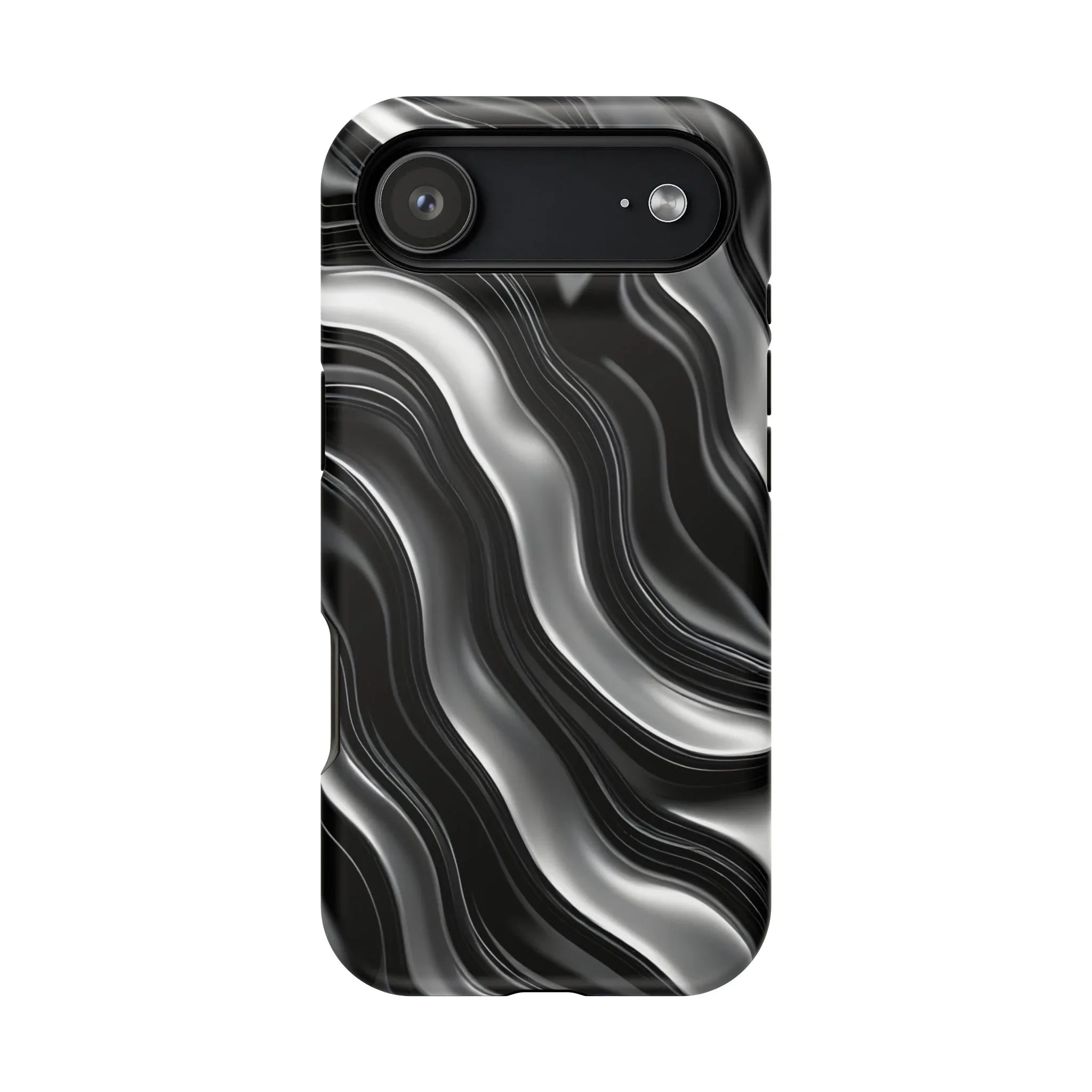 Wavy Illusion Marble Phone Case for iPhone 13-17 - KARARMDESIGN
