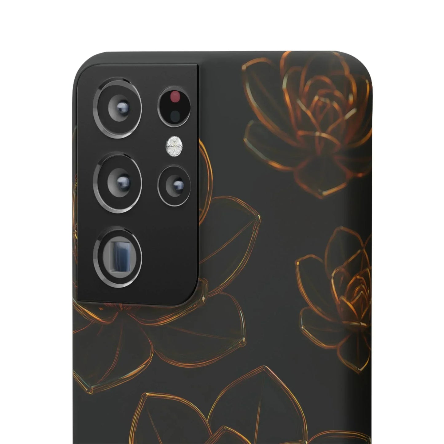 Glass Flower Phone Case for iPhone 7-16 and Galaxy S10-S24 Models