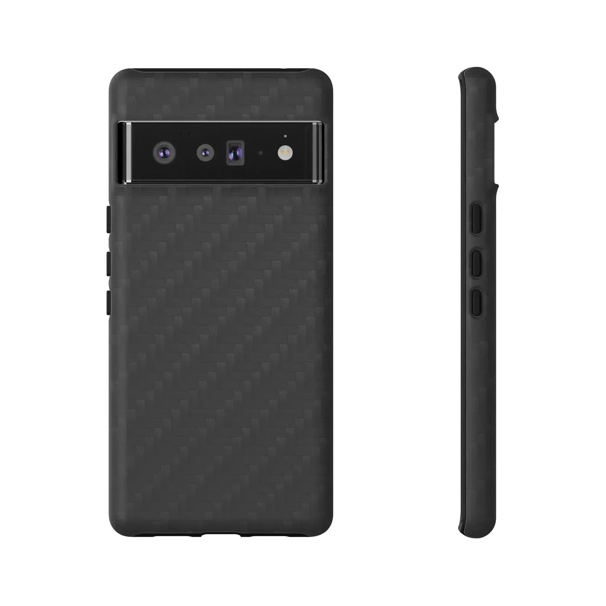 Black Carbon Phone Case for iPhone 8-16 and Google Pixel up to 9 - KARARMDESIGN