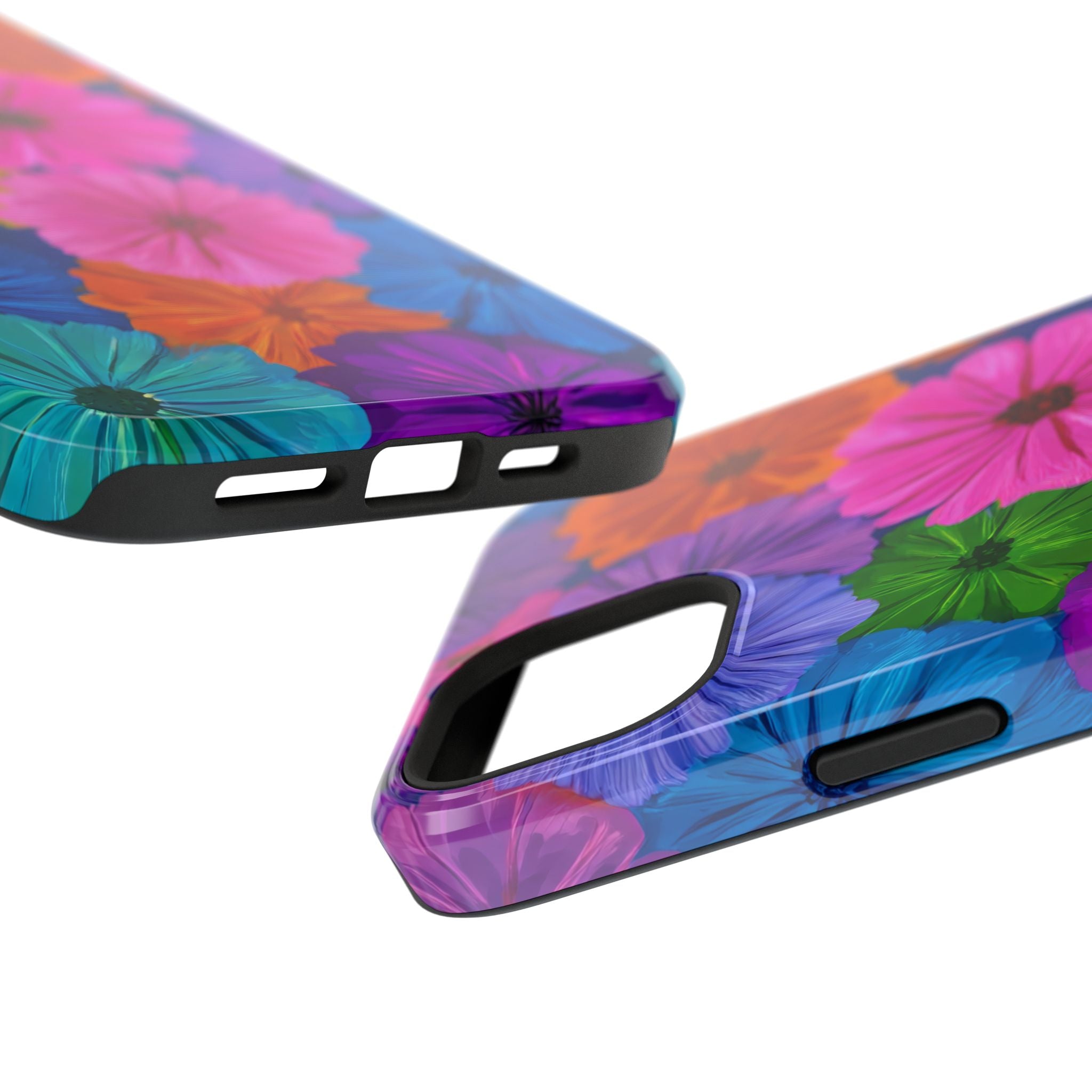 Bloom Pattern Phone Case for iPhone 11-17 and Galaxy S21-S22 Models - KARARMDESIGN