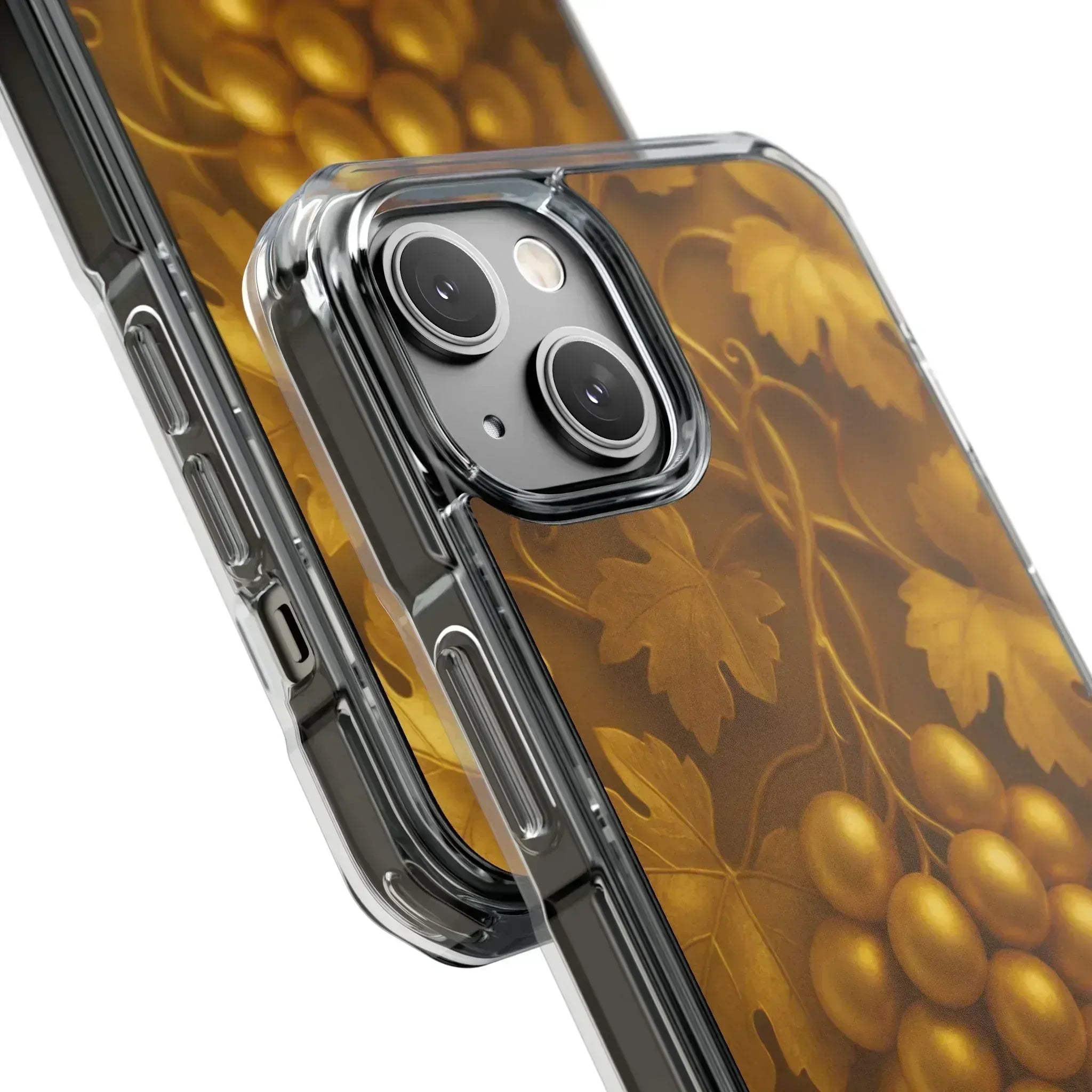 Golden Grapes Phone Case for iPhone 14–16 - KARARMDESIGN