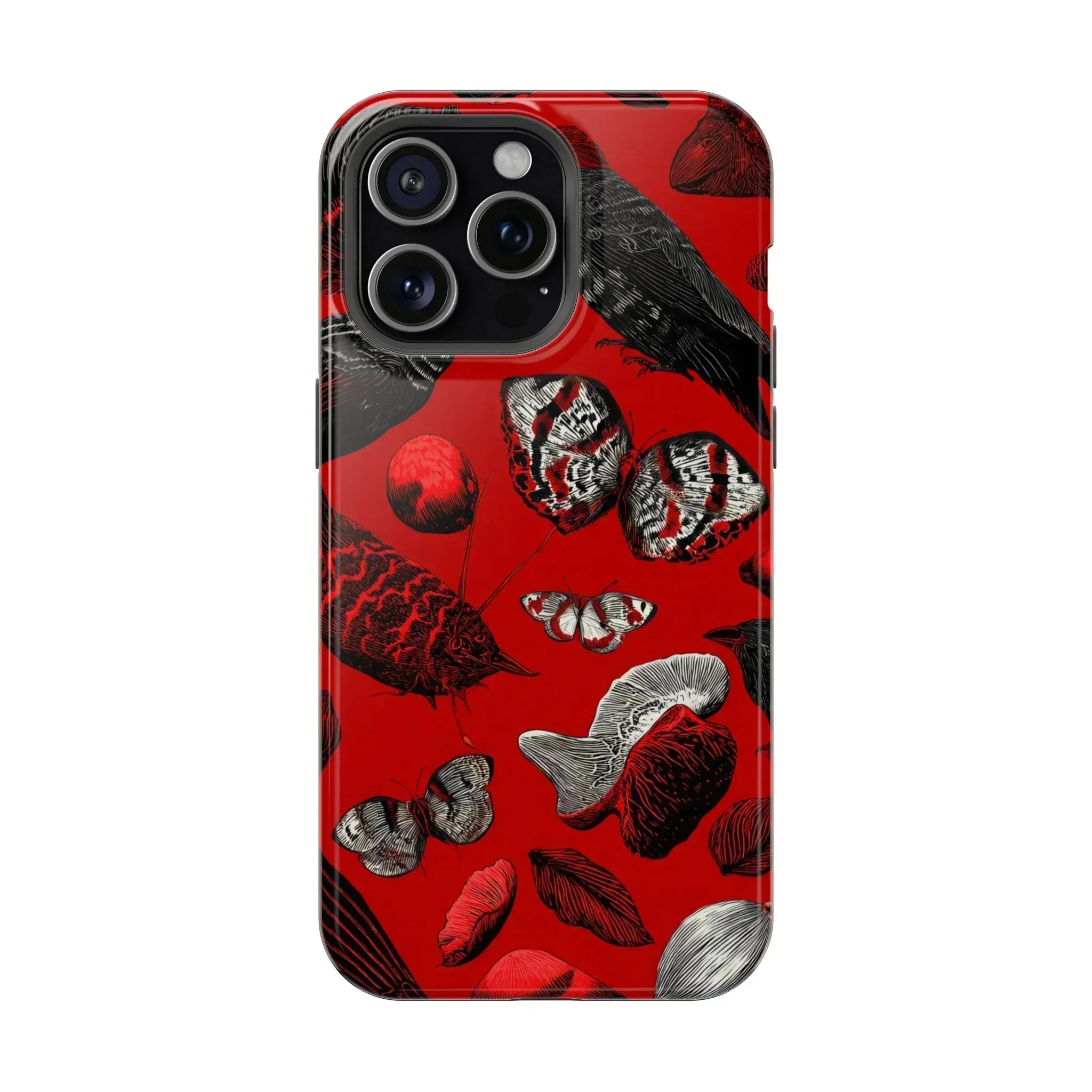 Crimson Wilderness Phone Case for iPhone 11-17 - KARARMDESIGN