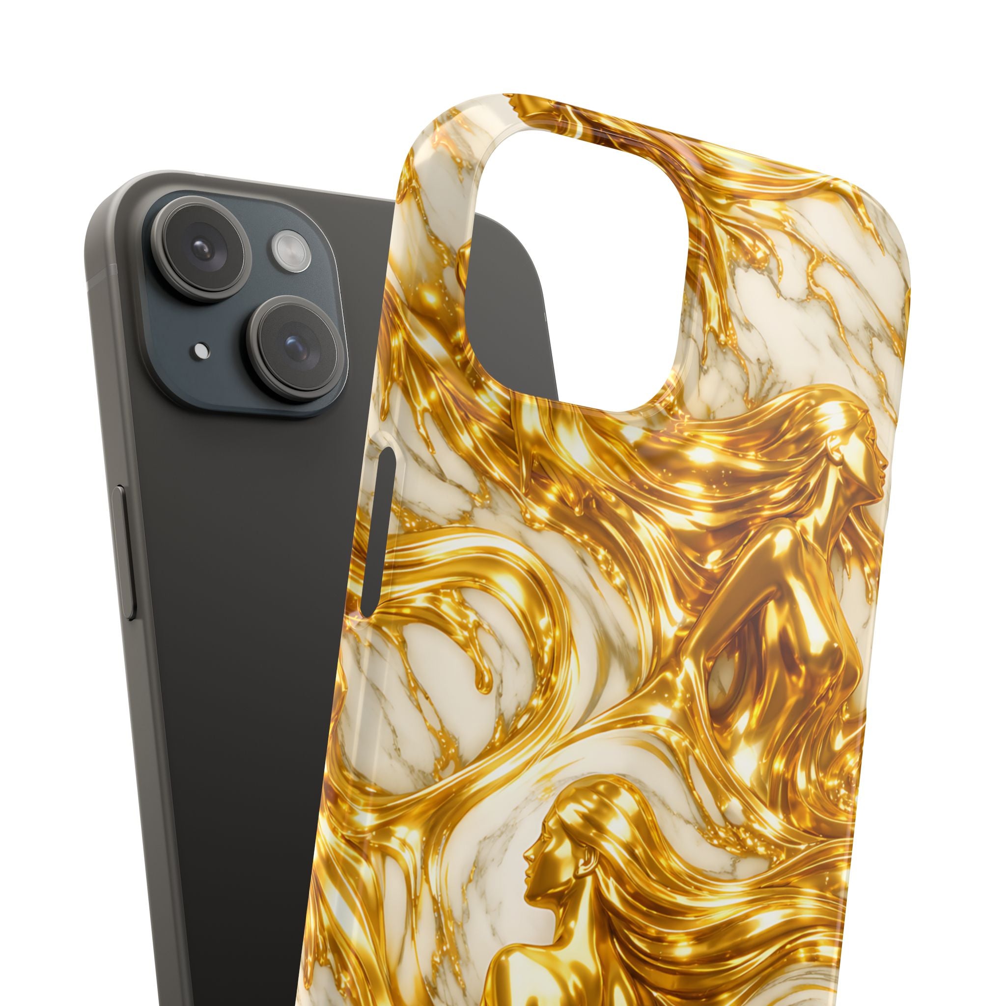 Divine Gold Woman Snap Phone Case for iPhone & Galaxy