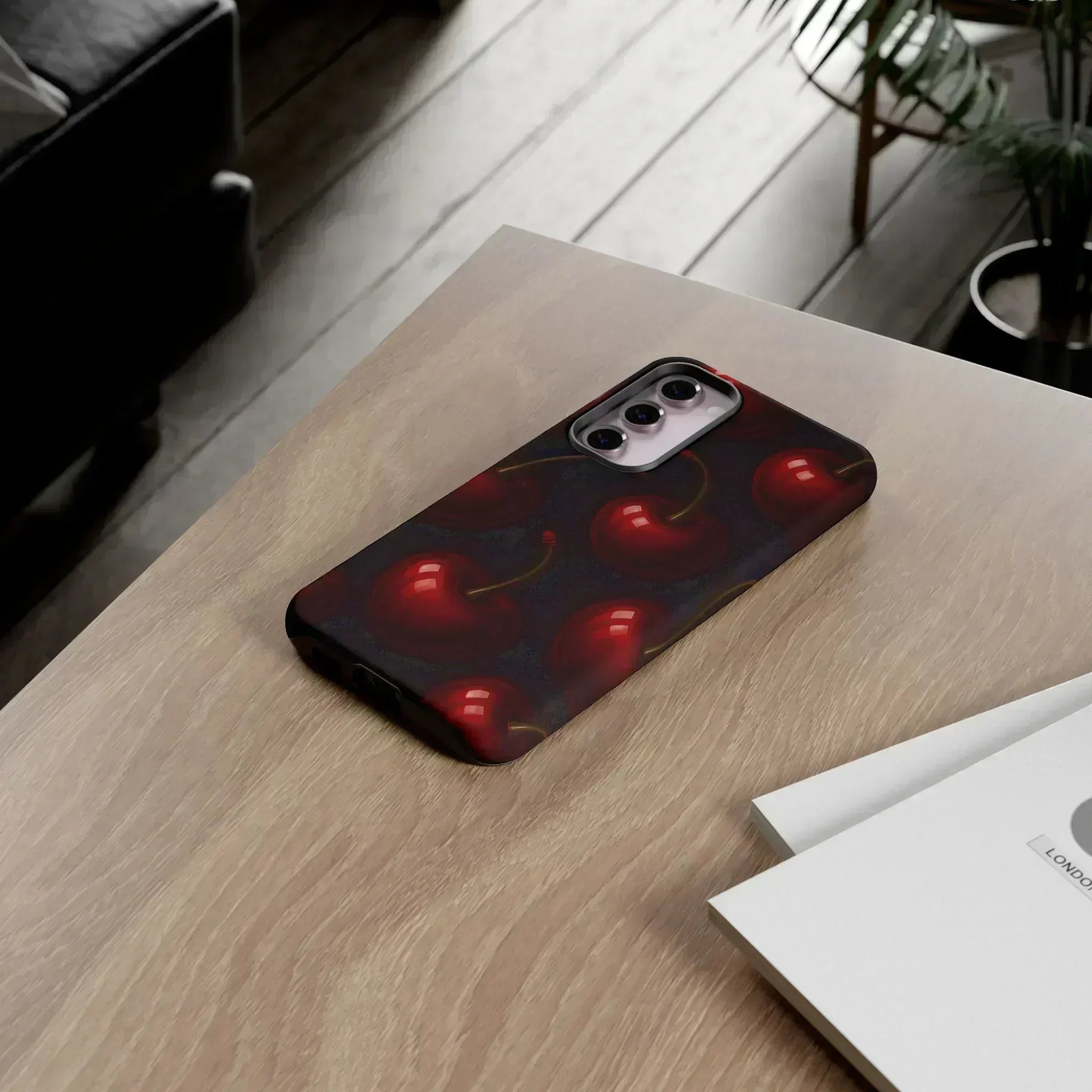 Cherry Phone Case for iPhone X-16 and Galaxy S20-S25 - KARARMDESIGN