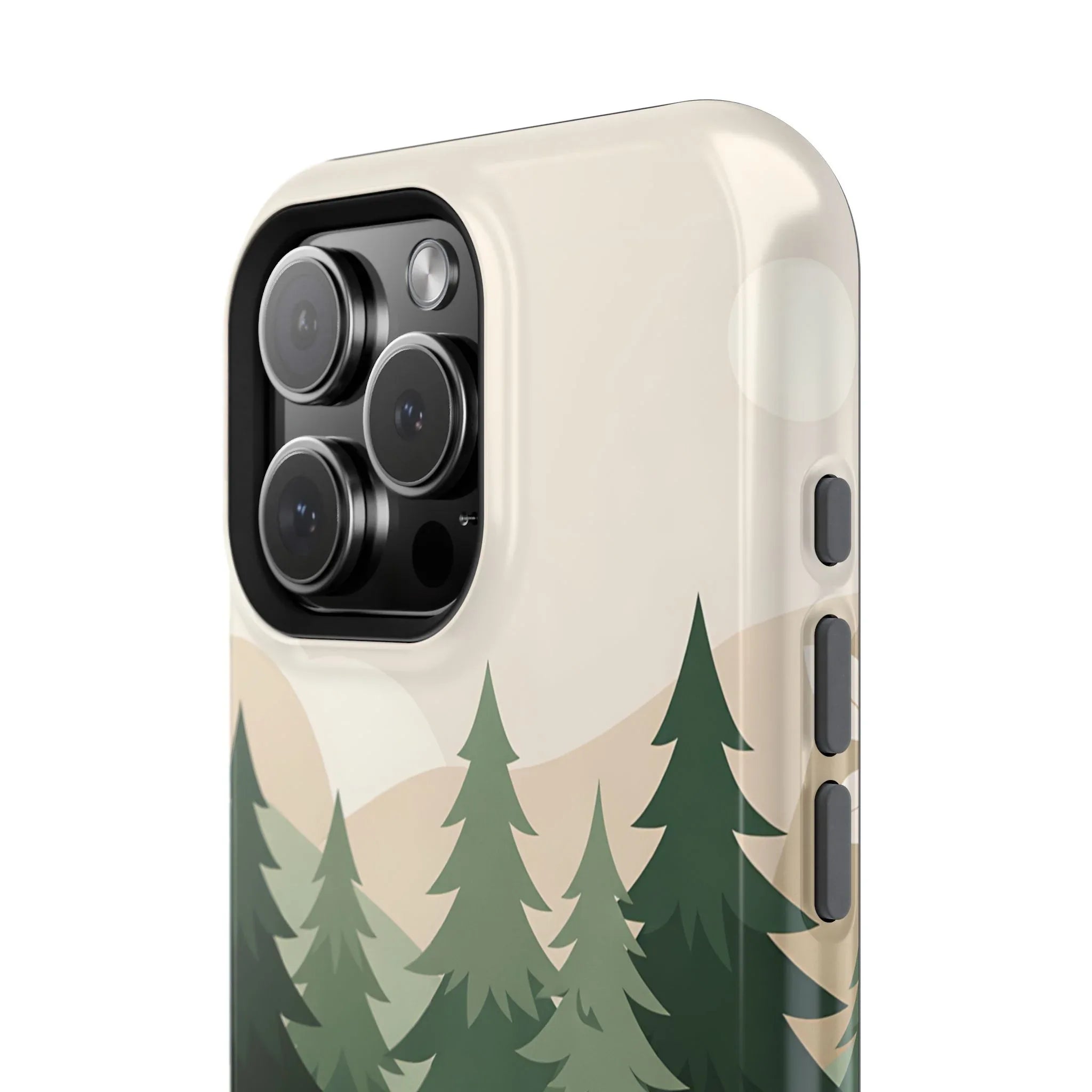 Forest Leather Phone Case for iPhone 11-17 and Galaxy S21-S25 - KARARMDESIGN